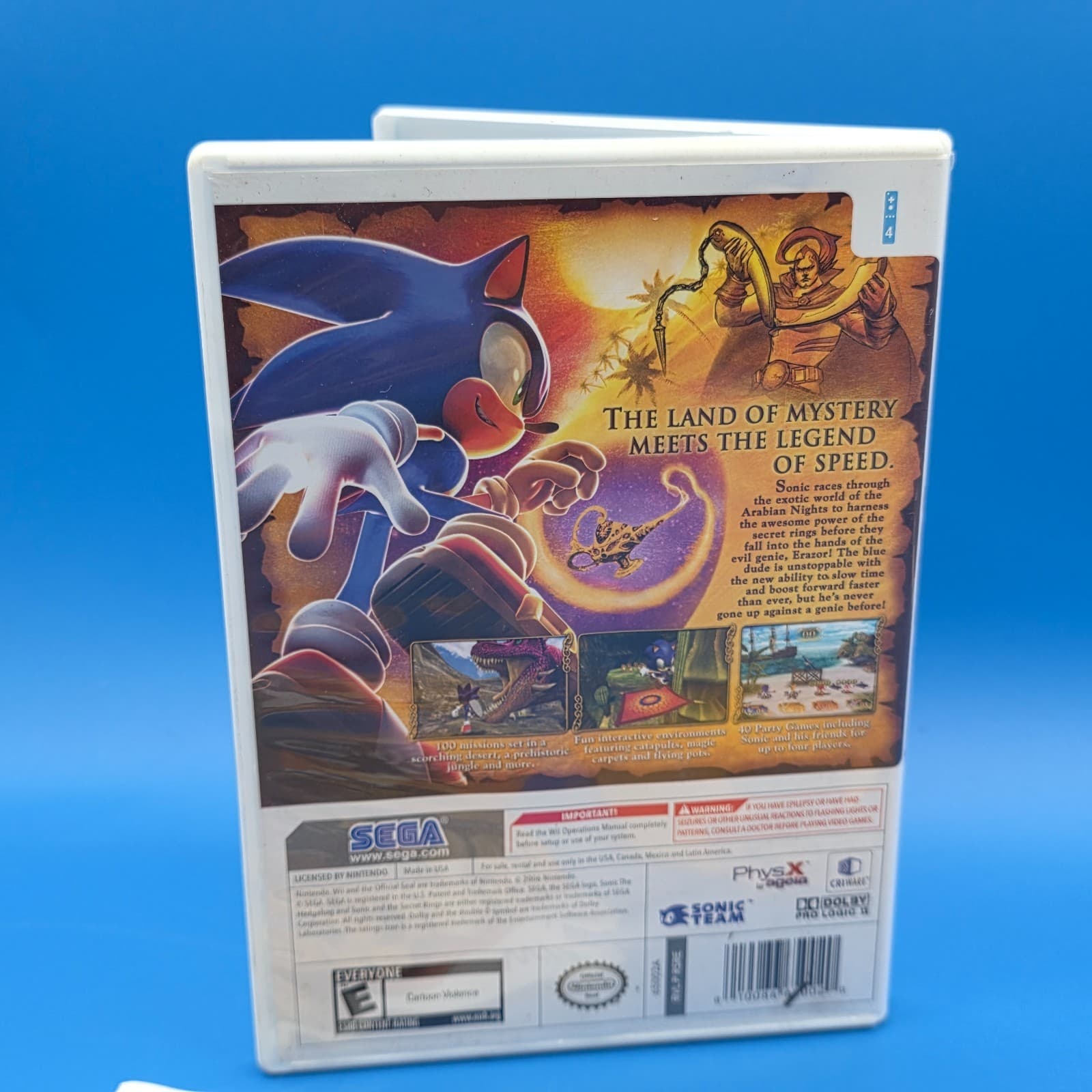 Nintendo Wii - Sonic and the Secret Rings - Complete/CIB - Tested - Thumbnail 4