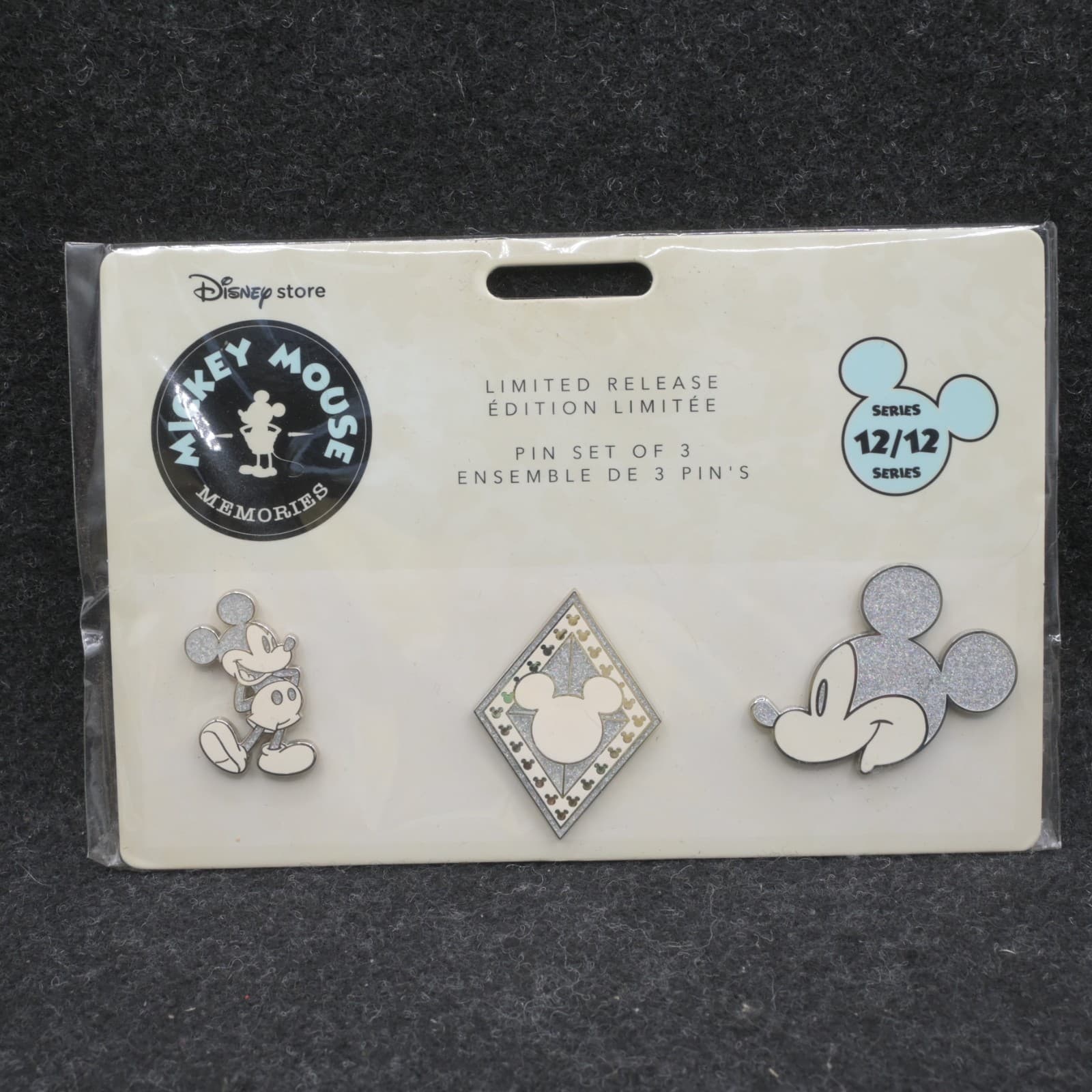 Disney Store Mickey Mouse Memories Pin Set 12 / 12 December 12 of 12 NEW NIP