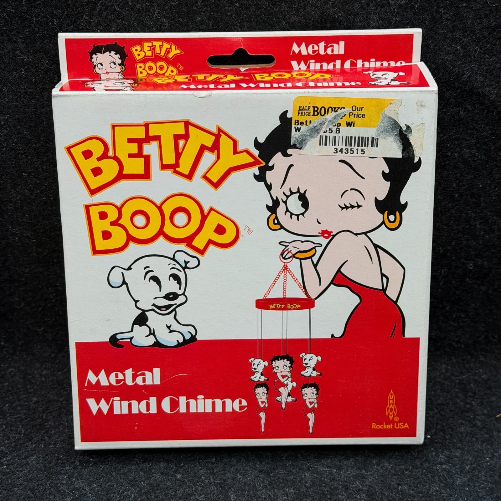 Betty Boop Decor Metal Wind Chime 2004 Rocket USA #570 - New In Box - Thumbnail 7