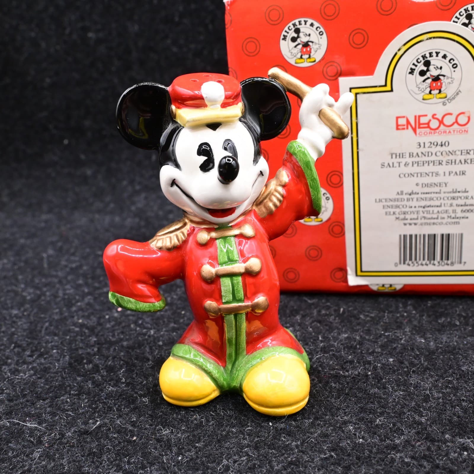Disney Mickey Enesco Salt & Pepper Shakers - Thumbnail 3
