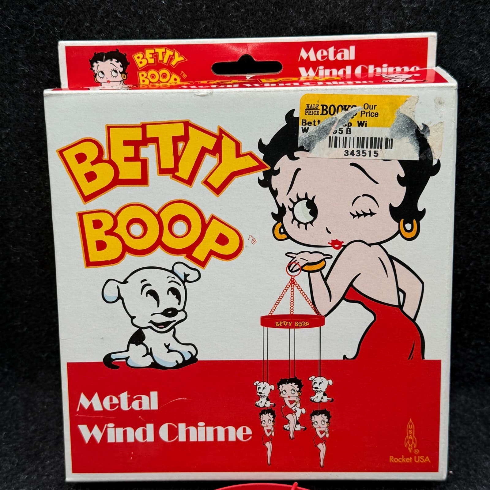 Betty Boop Decor Metal Wind Chime 2004 Rocket USA #570 - New In Box - Thumbnail 3