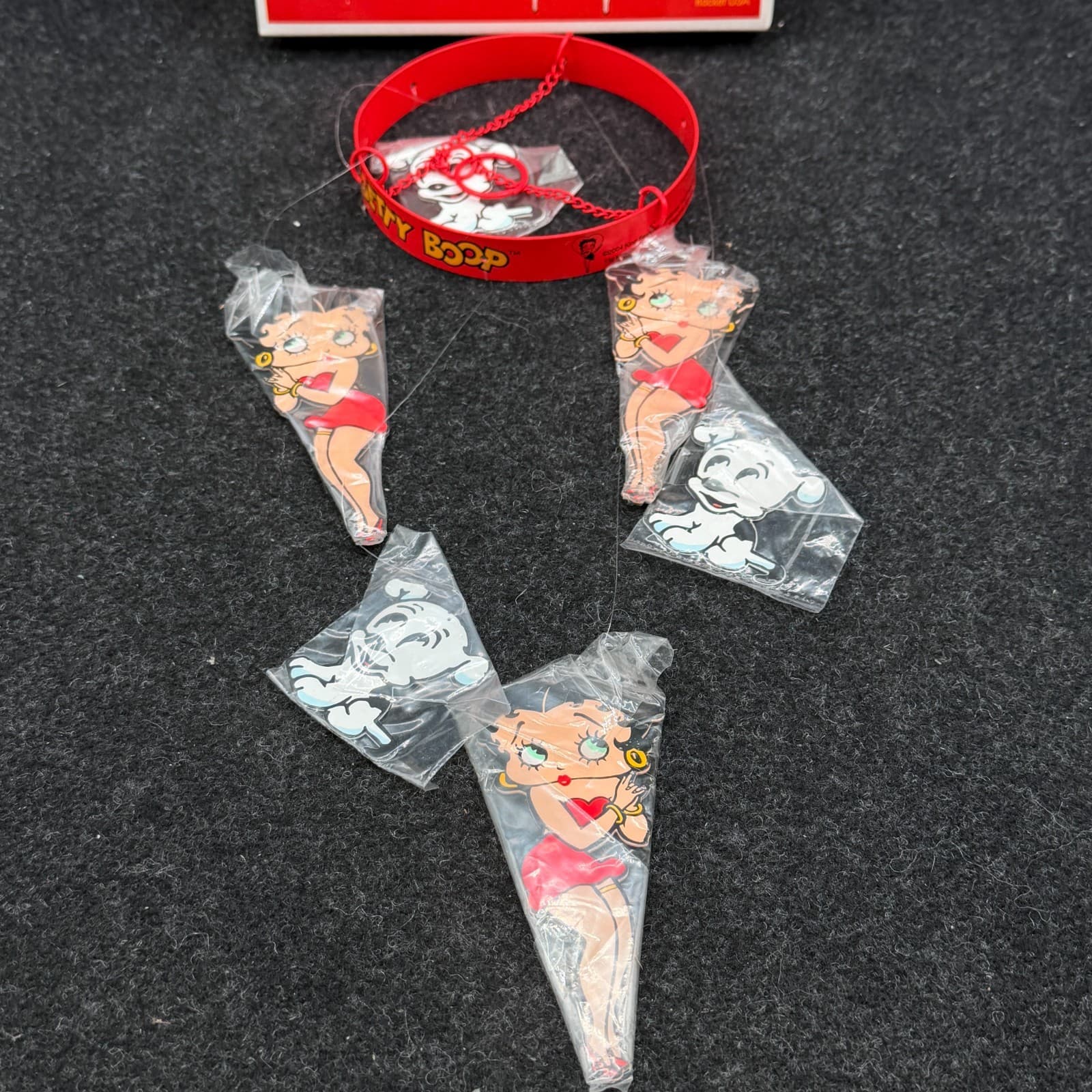 Betty Boop Decor Metal Wind Chime 2004 Rocket USA #570 - New In Box - Thumbnail 2