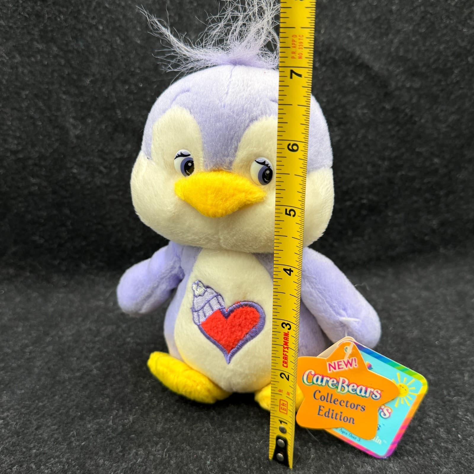 NEW Care Bears Cousin Collector's Edition Cozy Heart Penguin 7" Bean Plush Toy - Thumbnail 2