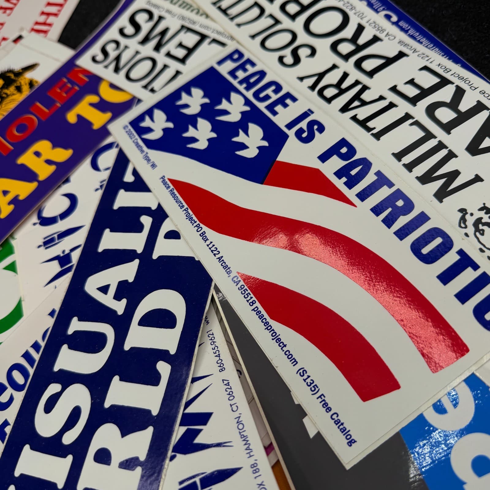 Lot of 68 Bumper Stickers From 2000s Liberal - Thumbnail 3