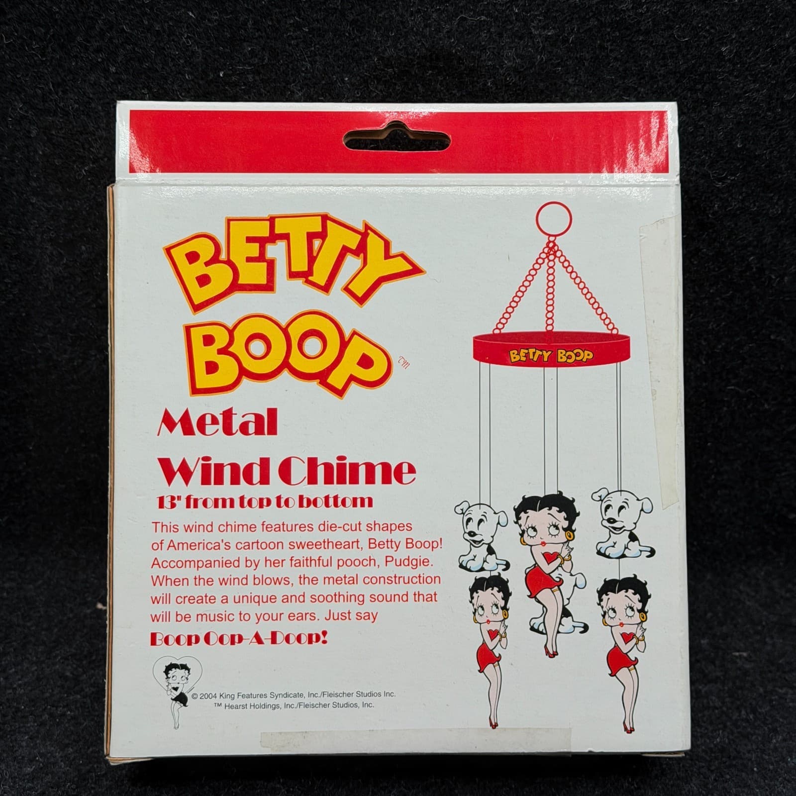 Betty Boop Decor Metal Wind Chime 2004 Rocket USA #570 - New In Box - Thumbnail 9