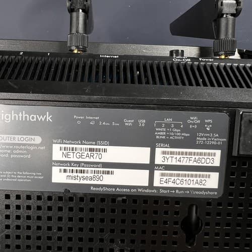 NO POWER CABLE NETGEAR Nighthawk Smart Wi-Fi Router R6700v3 AC1750 - Thumbnail 6