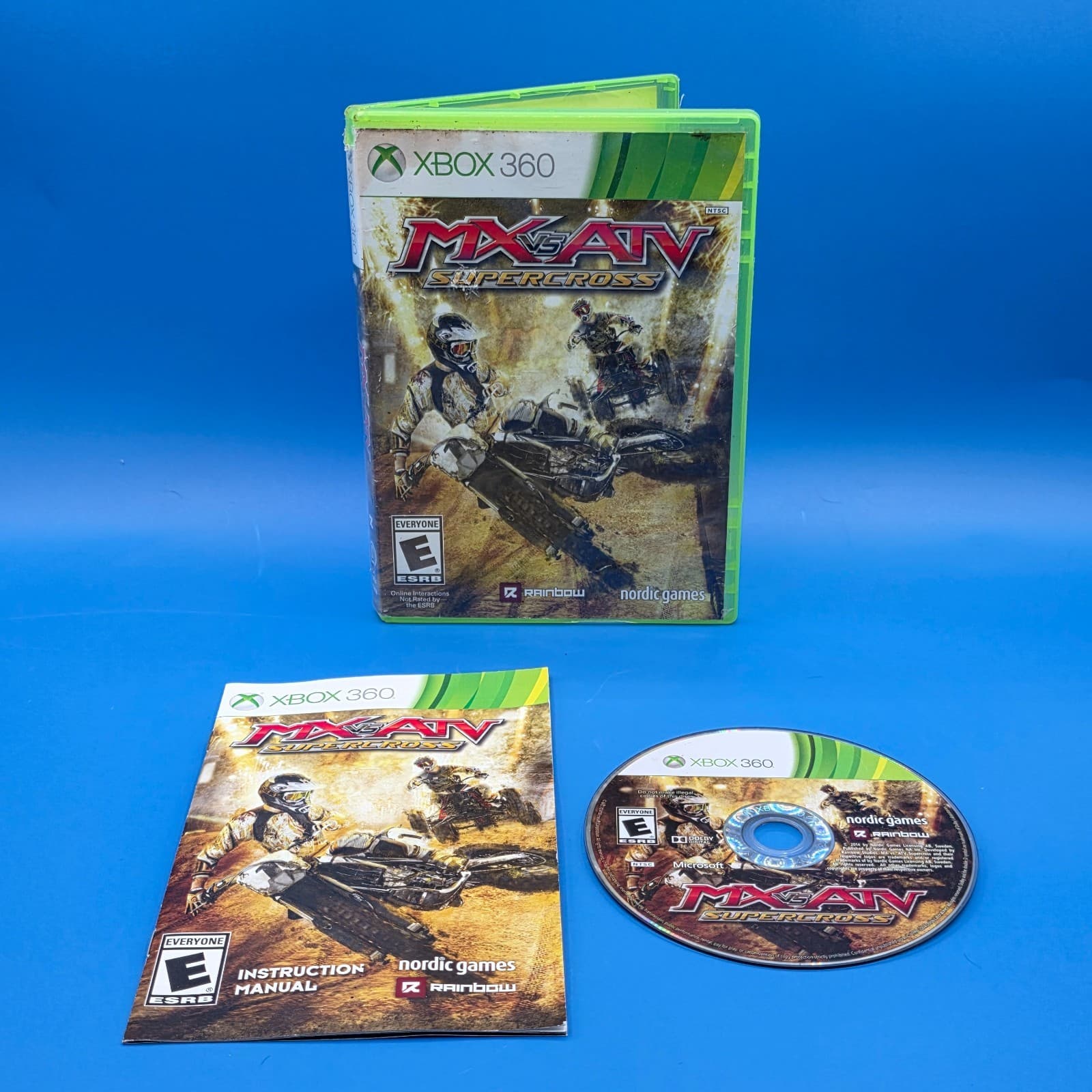 MX vs. ATV Supercross (Microsoft Xbox 360, 2014), Complete, Tested & Working