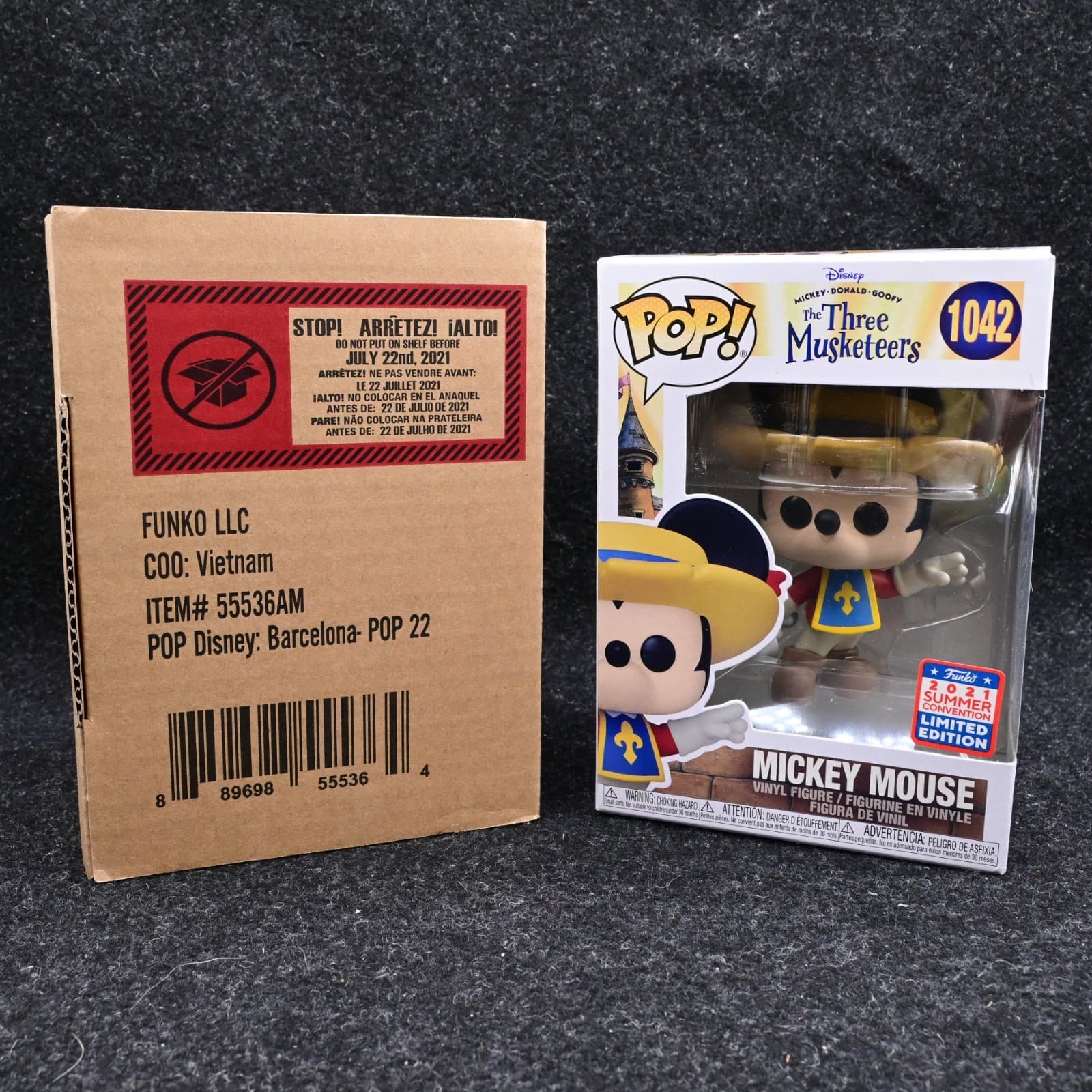 Funko Pop! Animation - Mickey Mouse Musketeer 1042 - Official Funkon Sticker