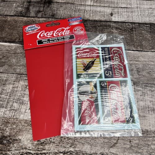 Classic Metal Works 20246 1940's-1960's "Coca-Cola" Signs Decals for 1/87 (HO)