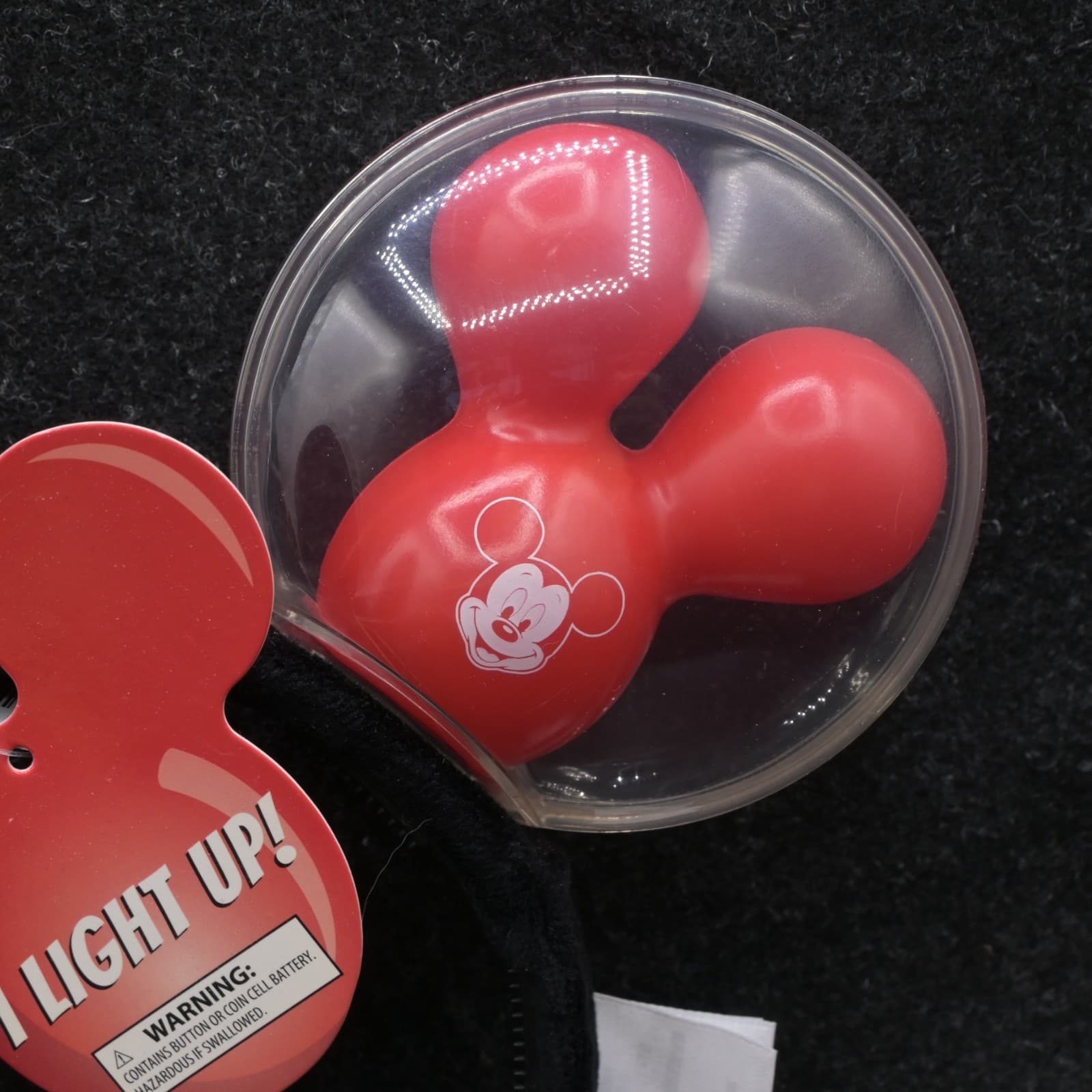 DISNEY PARKS Mickey Mouse Red Balloon Ears Headband Light Up New NWT - Thumbnail 5