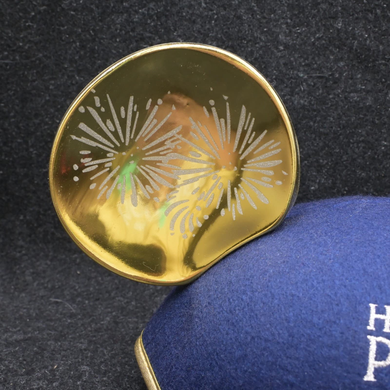 Mickey Mouse Ears Hat Happiest Place On Earth Castle Blue/Gold Disney Parks NWT - Thumbnail 4