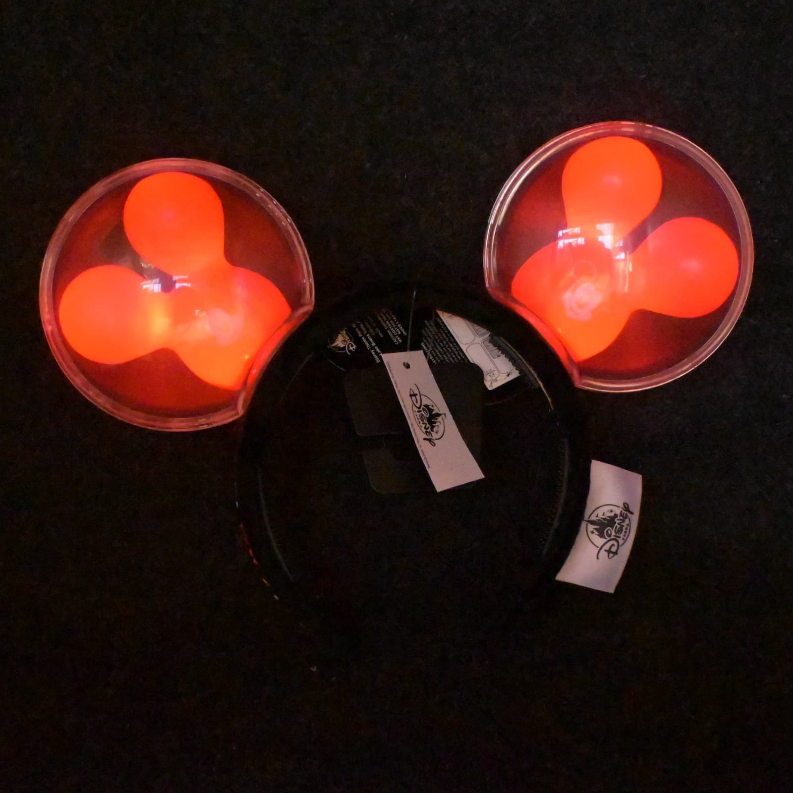 DISNEY PARKS Mickey Mouse Red Balloon Ears Headband Light Up New NWT - Thumbnail 2