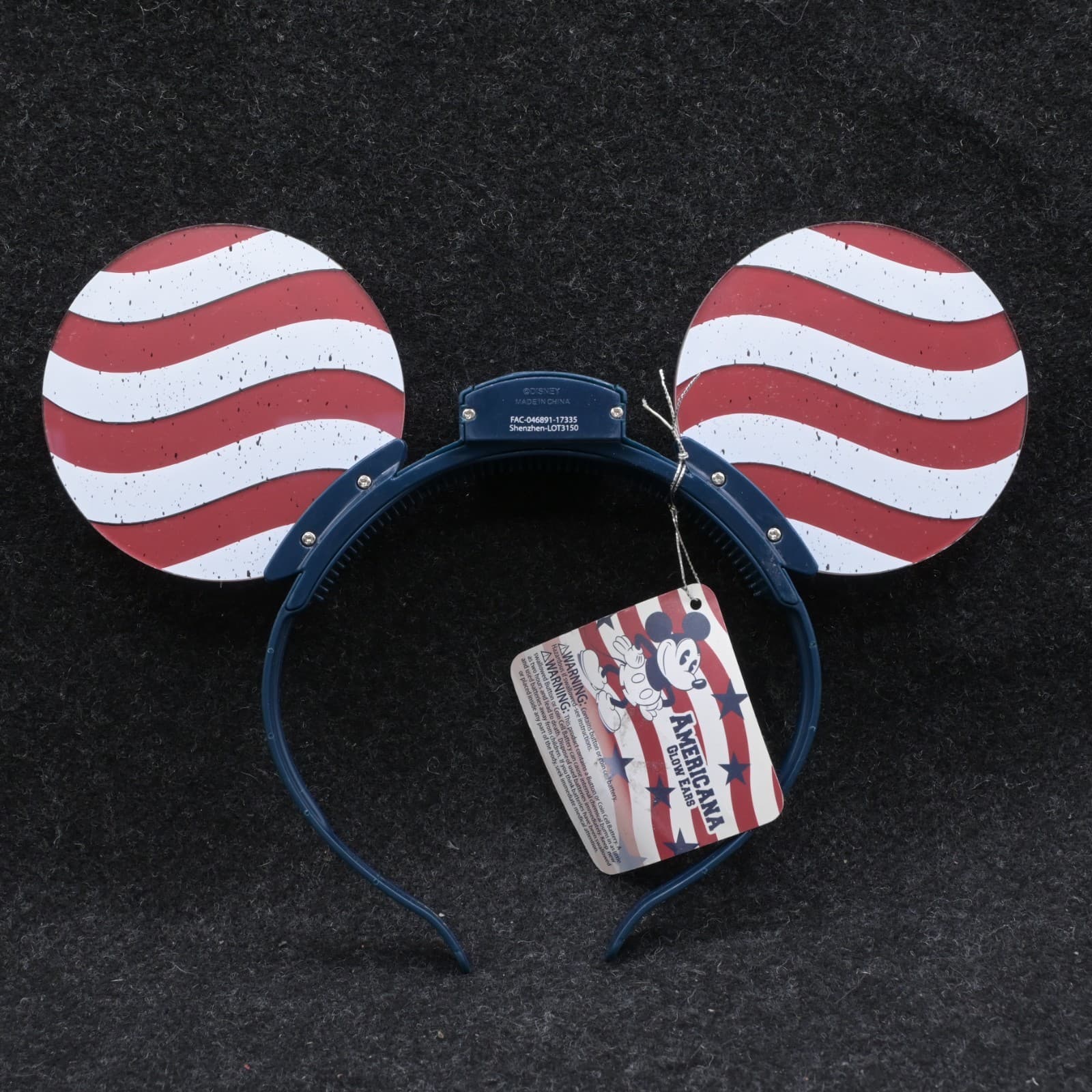 Disney Parks Americana Glow Ears Mickey Mouse Patriotic Light Up Headband NWT - Thumbnail 7