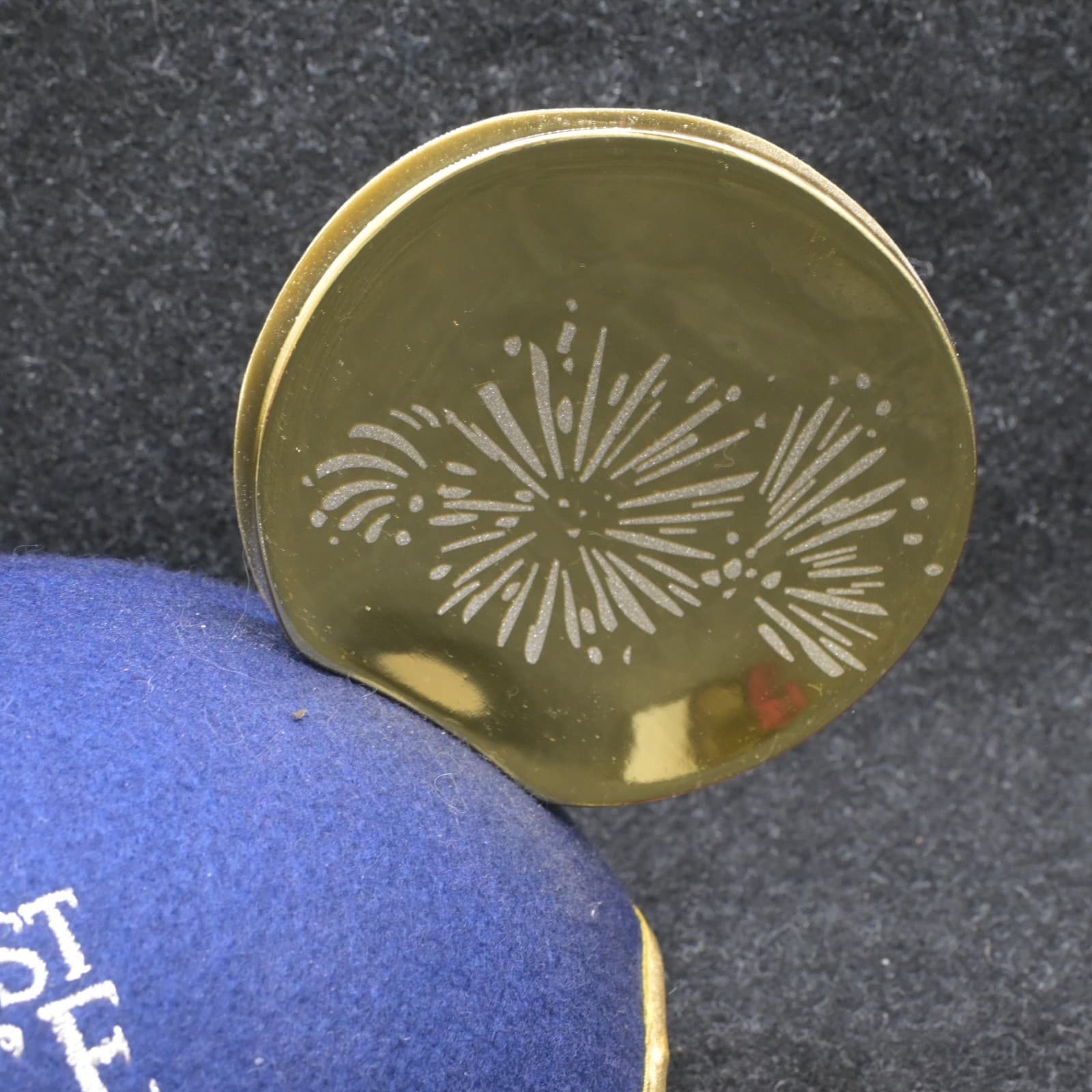 Mickey Mouse Ears Hat Happiest Place On Earth Castle Blue/Gold Disney Parks NWT - Thumbnail 5