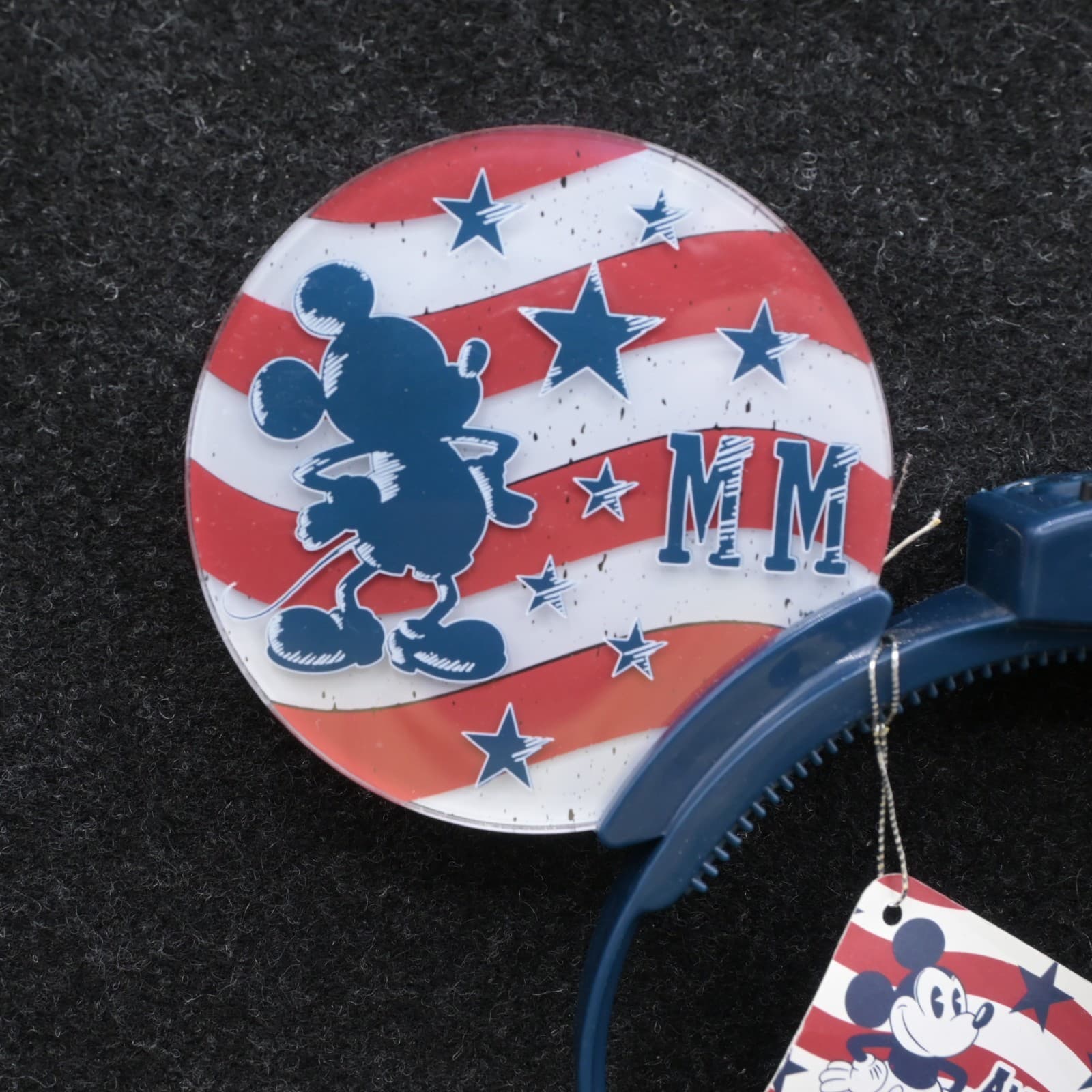 Disney Parks Americana Glow Ears Mickey Mouse Patriotic Light Up Headband NWT - Thumbnail 2