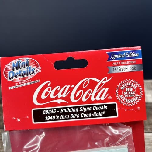 Classic Metal Works 20246 1940's-1960's "Coca-Cola" Signs Decals for 1/87 (HO) - Thumbnail 3