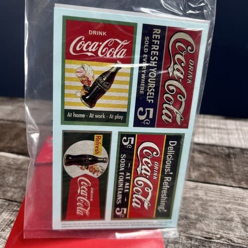 Classic Metal Works 20246 1940's-1960's "Coca-Cola" Signs Decals for 1/87 (HO) - Thumbnail 2