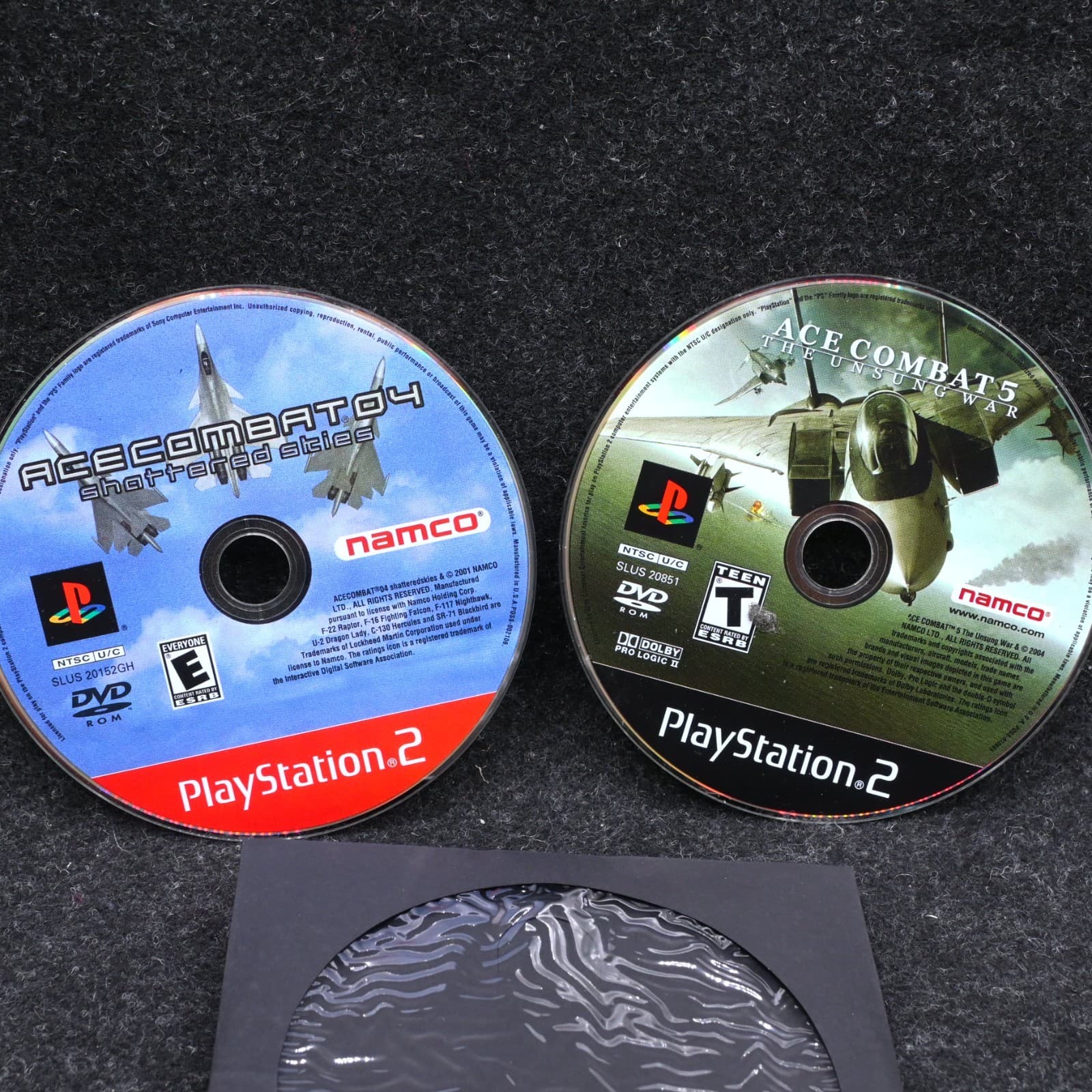 Ace Combat 5 & Ace Combat 4 - PS2 Game Lot - Discs Only - Tested - Thumbnail 4