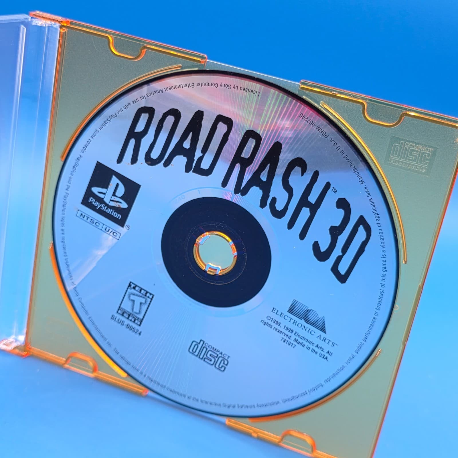 Road Rash 3D (Sony PlayStation 1, 1998) PS1 Disc Only - Thumbnail 2