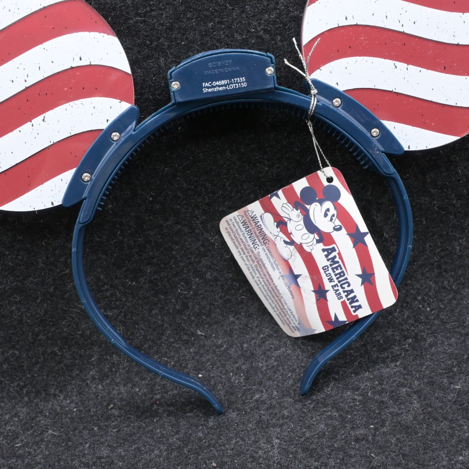 Disney Parks Americana Glow Ears Mickey Mouse Patriotic Light Up Headband NWT - Thumbnail 10