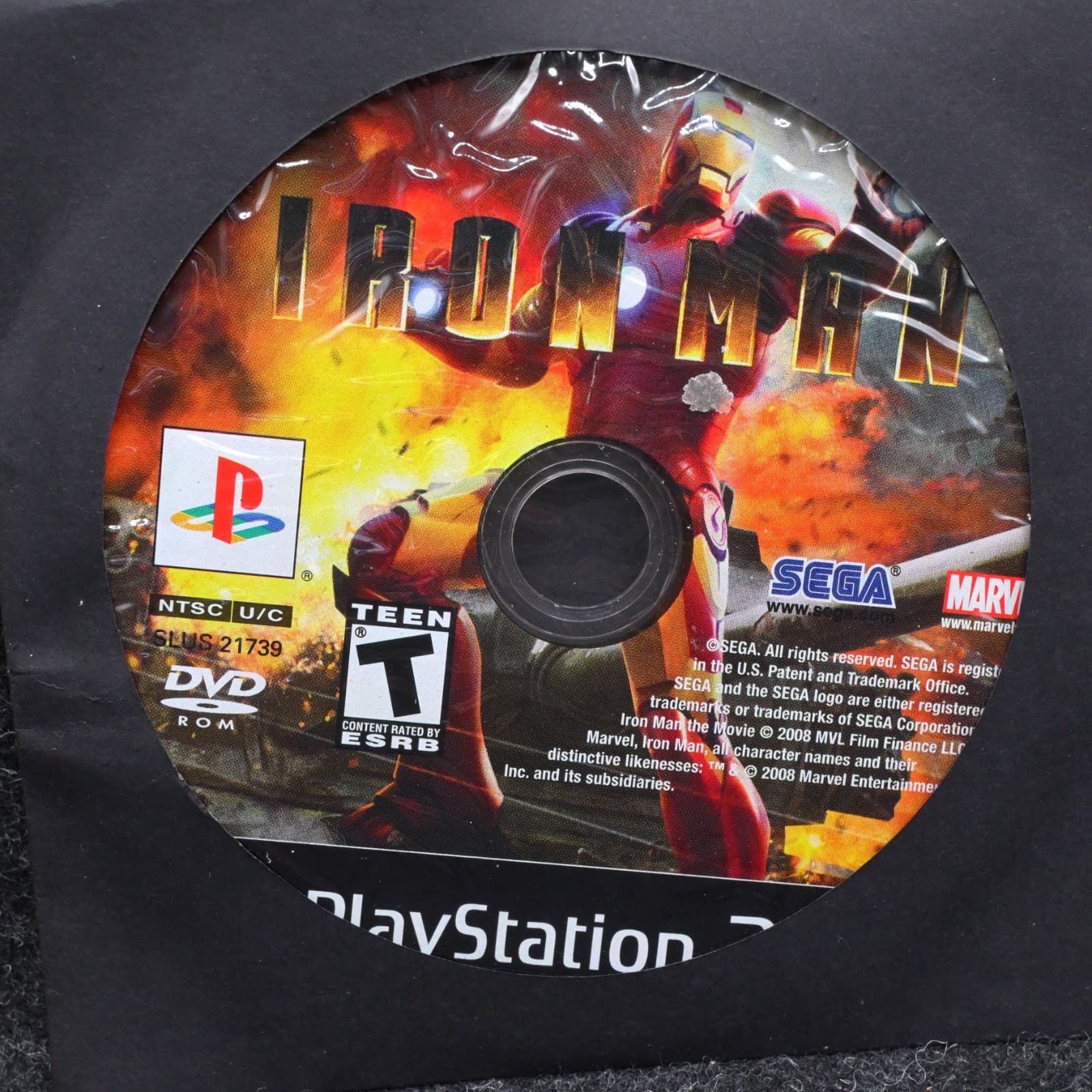 Iron Man (Sony PlayStation 2, 2008) PS2 DISC ONLY WORKS MARVEL - Thumbnail 2