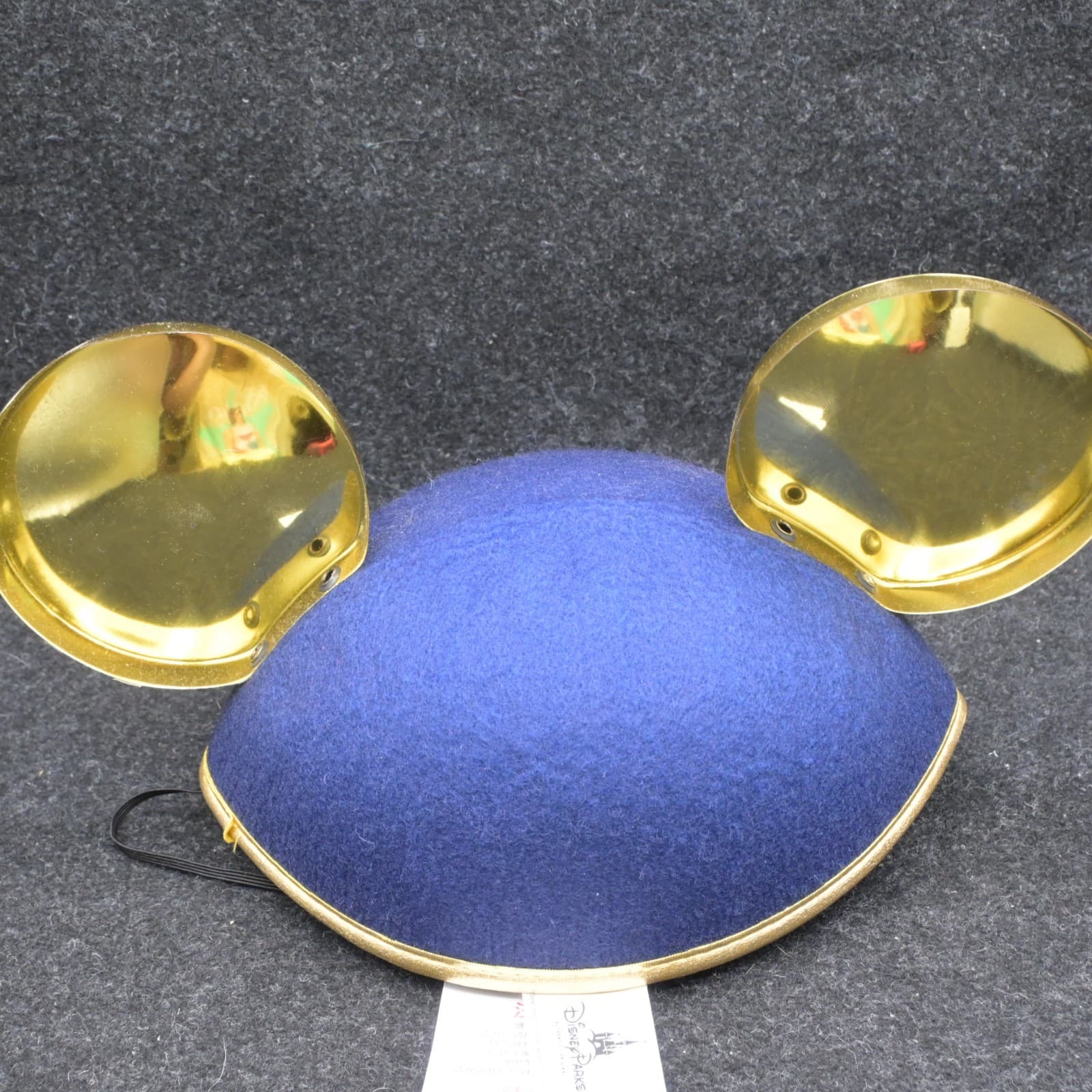 Mickey Mouse Ears Hat Happiest Place On Earth Castle Blue/Gold Disney Parks NWT - Thumbnail 6