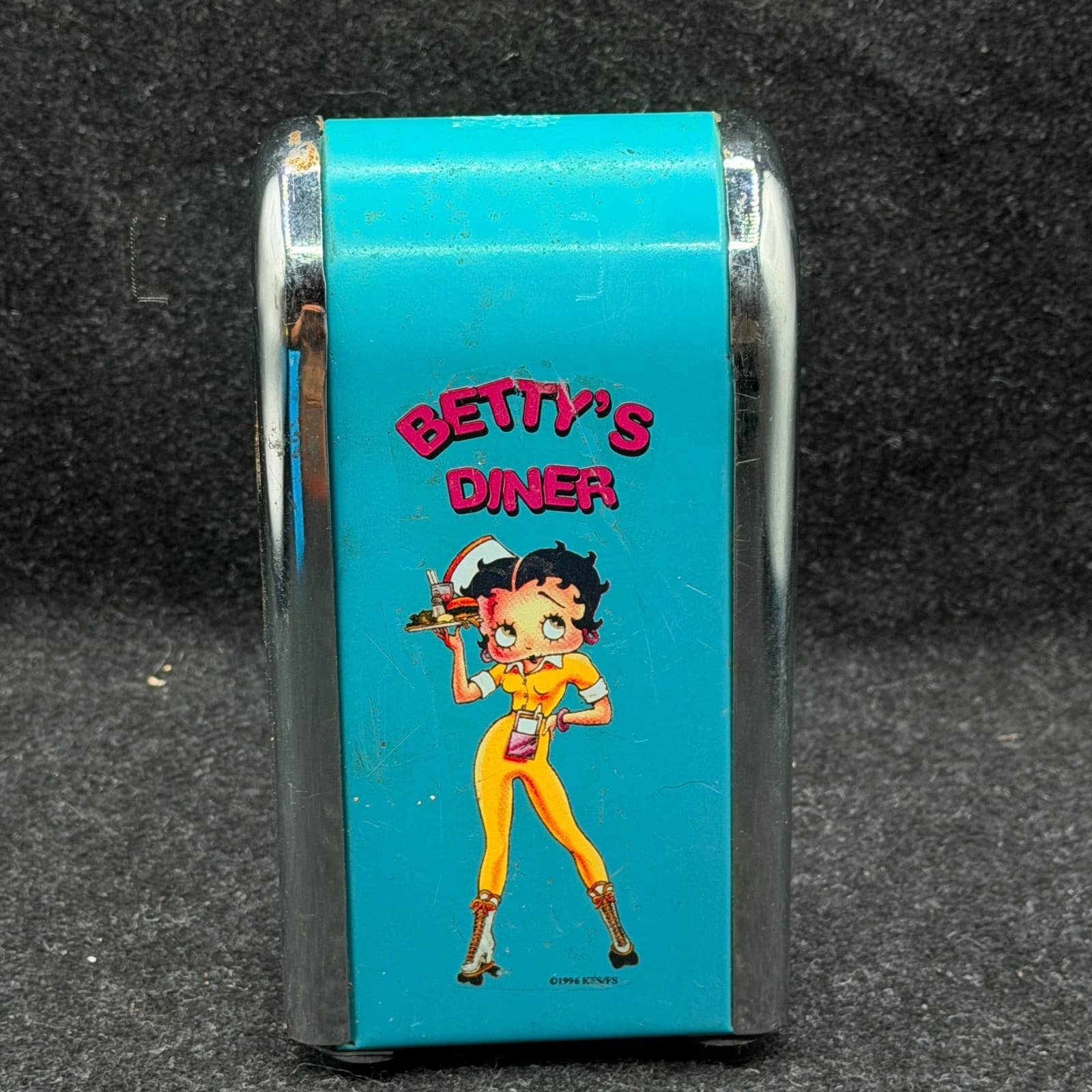 Vintage Betty Boop Turquois Napkin Holder KFS/FS 1996 - Thumbnail 6