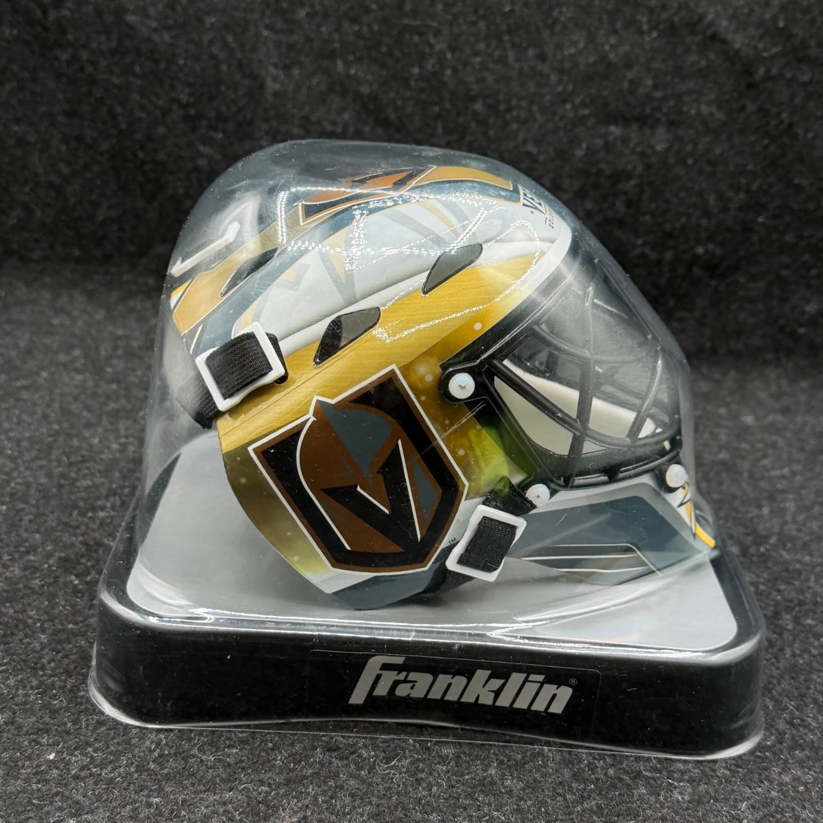 Vegas Golden Knights Unsigned Franklin Sports Replica Mini Goalie Mask - Thumbnail 4