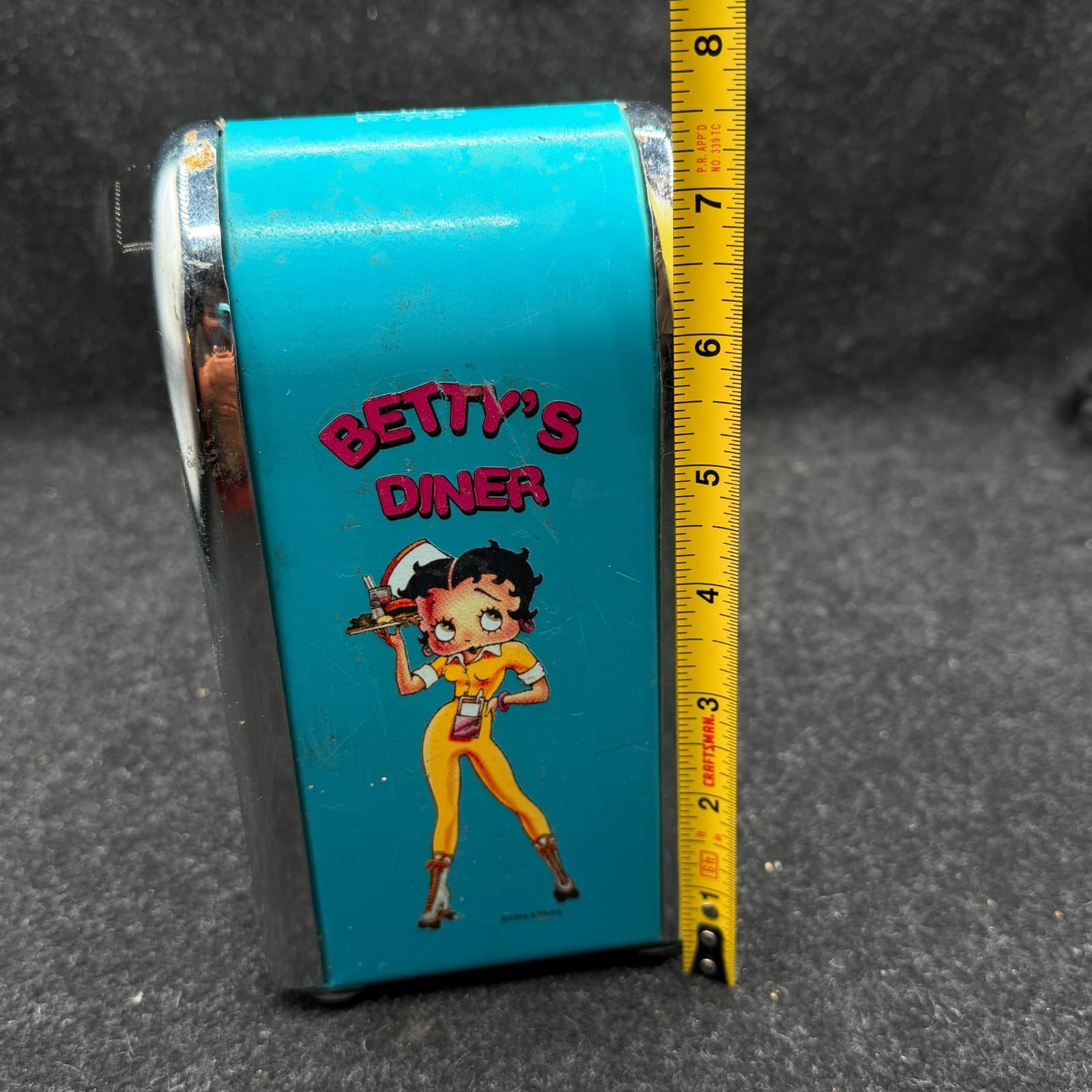 Vintage Betty Boop Turquois Napkin Holder KFS/FS 1996 - Thumbnail 11