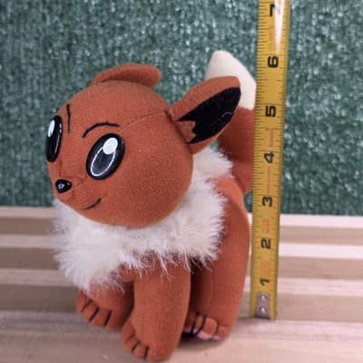 Pokemon 1998 Nintendo 6" Stuffed Plush Toy EEVEE Play by Play Vintage - Thumbnail 6