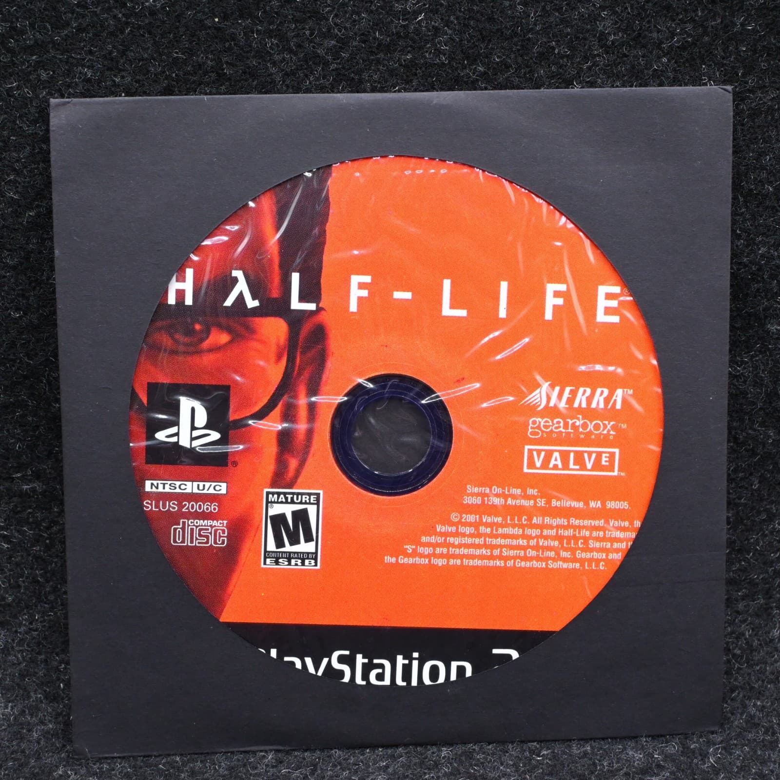 Half-Life (Sony PlayStation 2, 2001) DISC ONLY