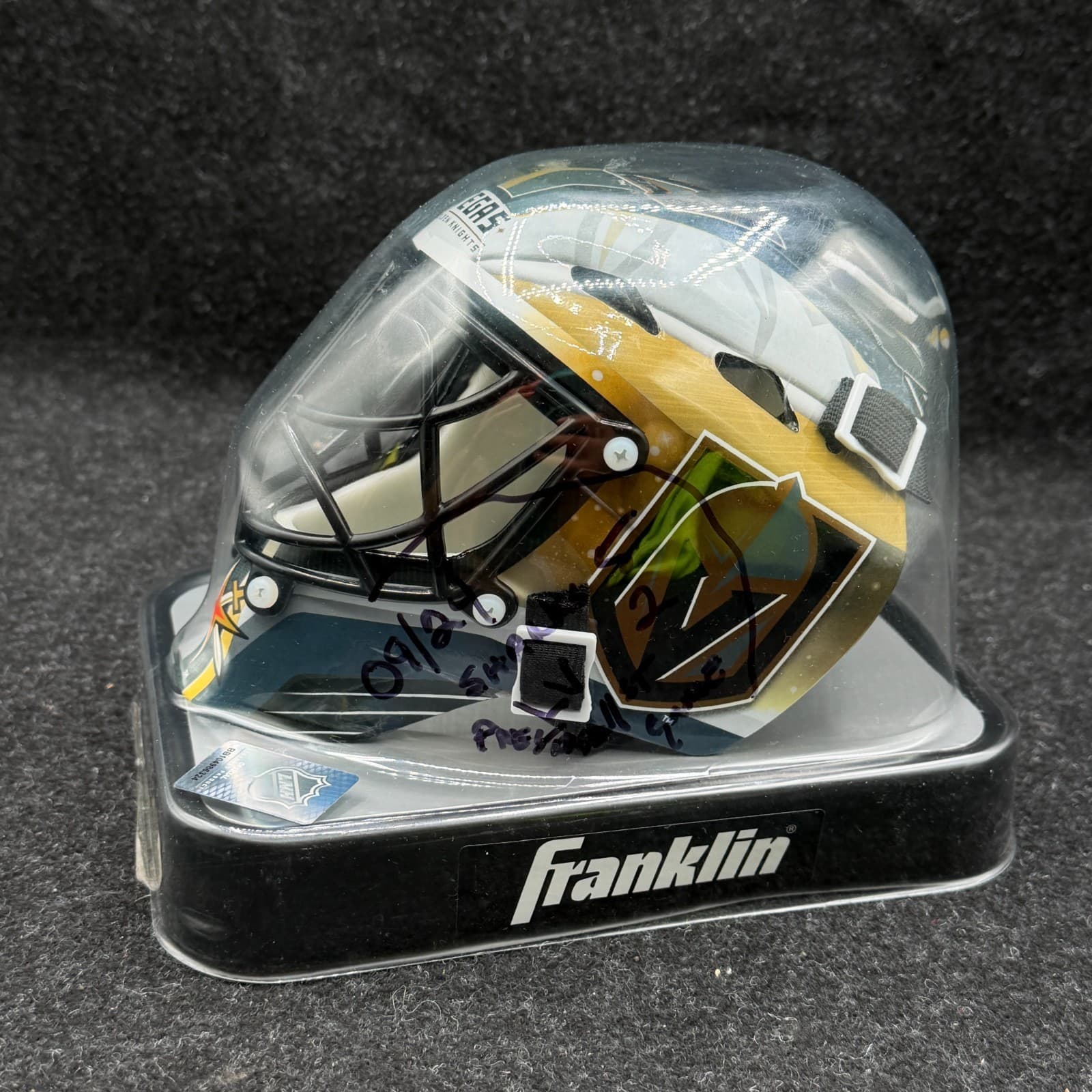 Vegas Golden Knights Unsigned Franklin Sports Replica Mini Goalie Mask - Thumbnail 2