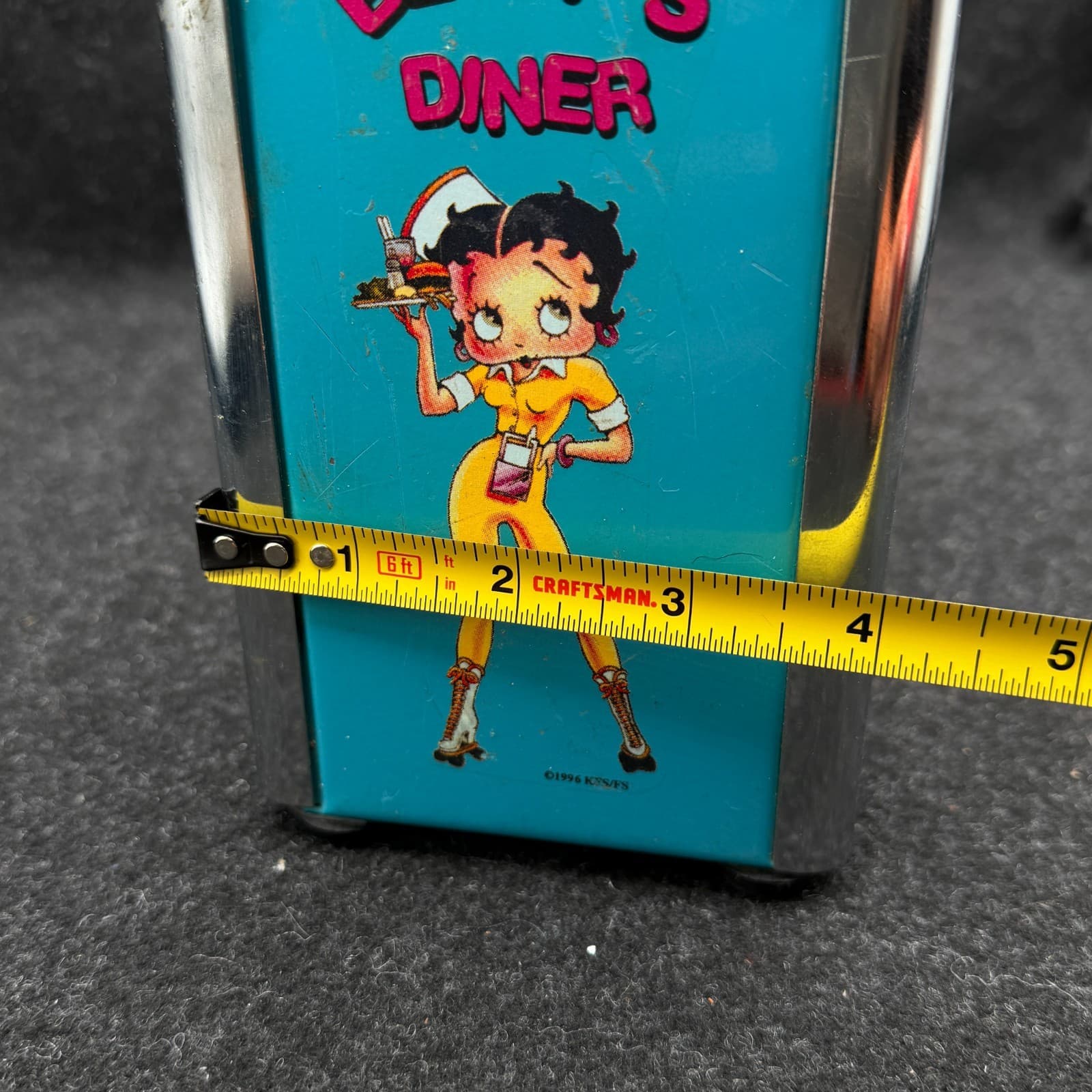 Vintage Betty Boop Turquois Napkin Holder KFS/FS 1996 - Thumbnail 12