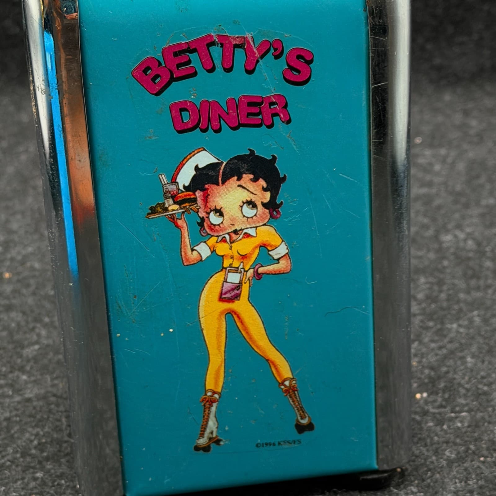 Vintage Betty Boop Turquois Napkin Holder KFS/FS 1996 - Thumbnail 10