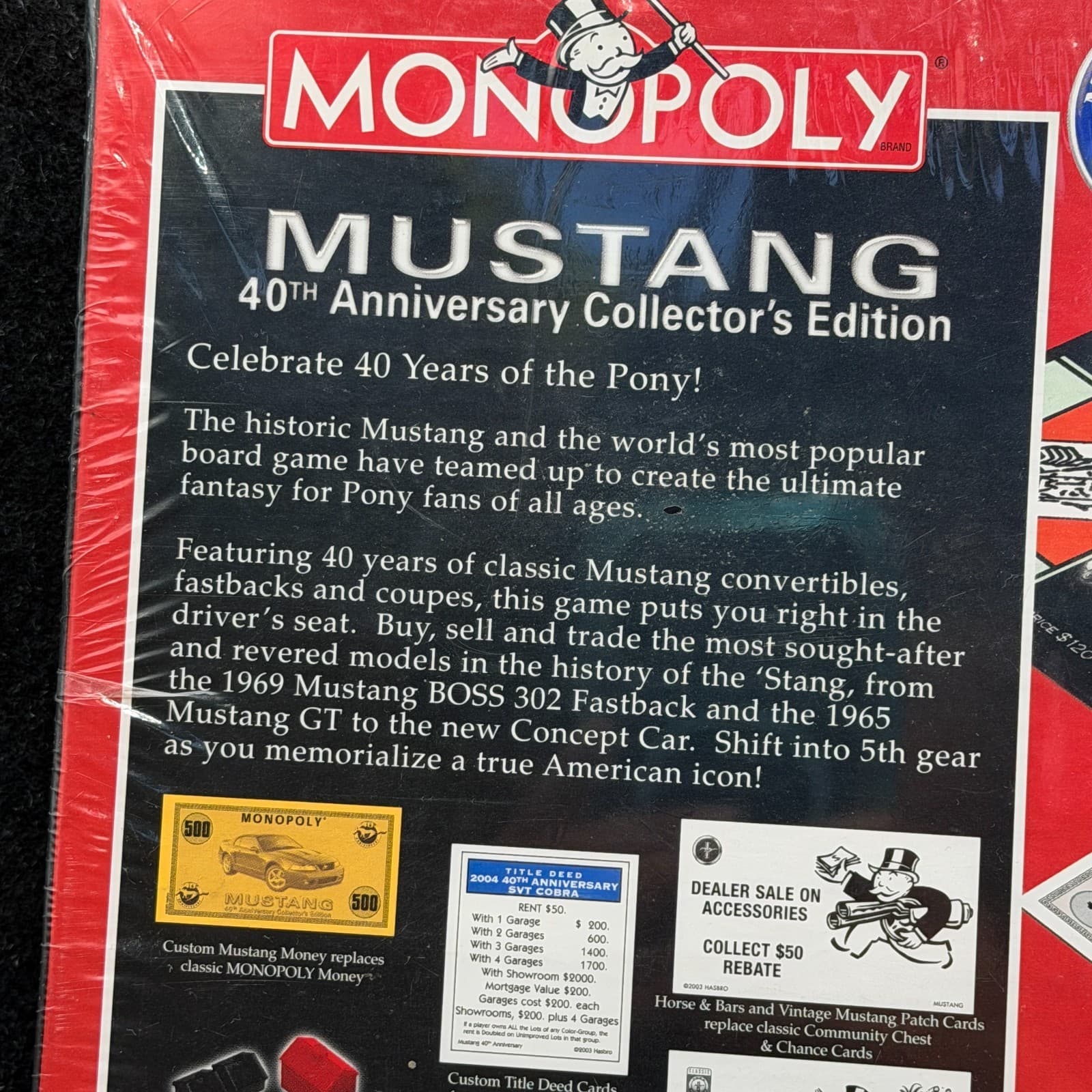 NEW Ford Mustang Monopoly 40th Anniversary Collector's Edition Parker Brothers - Thumbnail 12