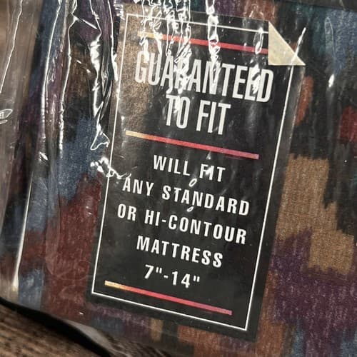 VTG Colormate 180 Thread Count Twin Sheet Set Flat Fitted Sheet & Pillowcase - Thumbnail 2