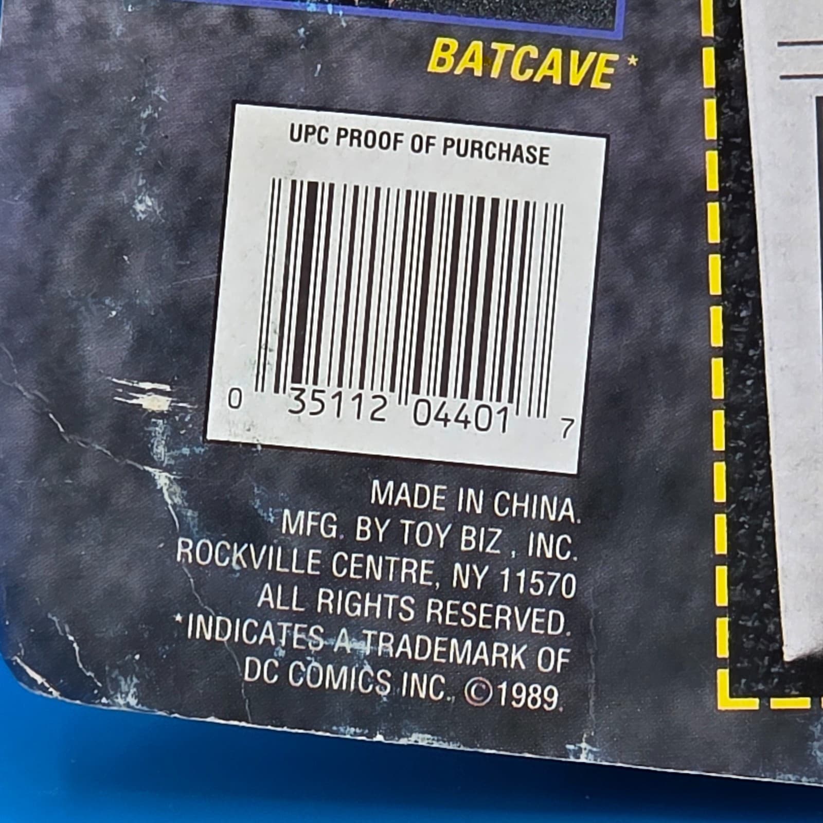 Batman Bat-Rope DC Comics 1989 Toy Biz Action Figure #4401 - Thumbnail 5