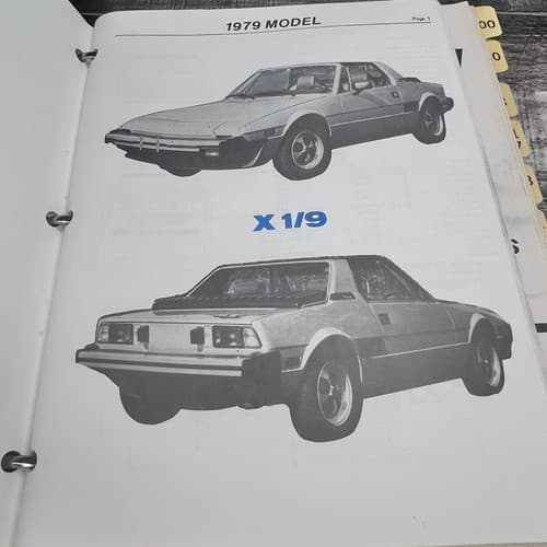 Fiat X1/9 Factory Service Manual & Haynes Owners Workshop Manual 1974-1977 - Thumbnail 6