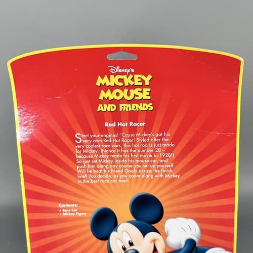 DISNEY STORE MICKEY MOUSE & FRIENDS MICKEY POSEABLE FIGURE & RED HOT RACER NEW - Thumbnail 6