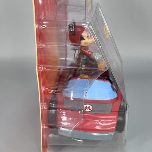 DISNEY STORE MICKEY MOUSE & FRIENDS MICKEY POSEABLE FIGURE & RED HOT RACER NEW - Thumbnail 5