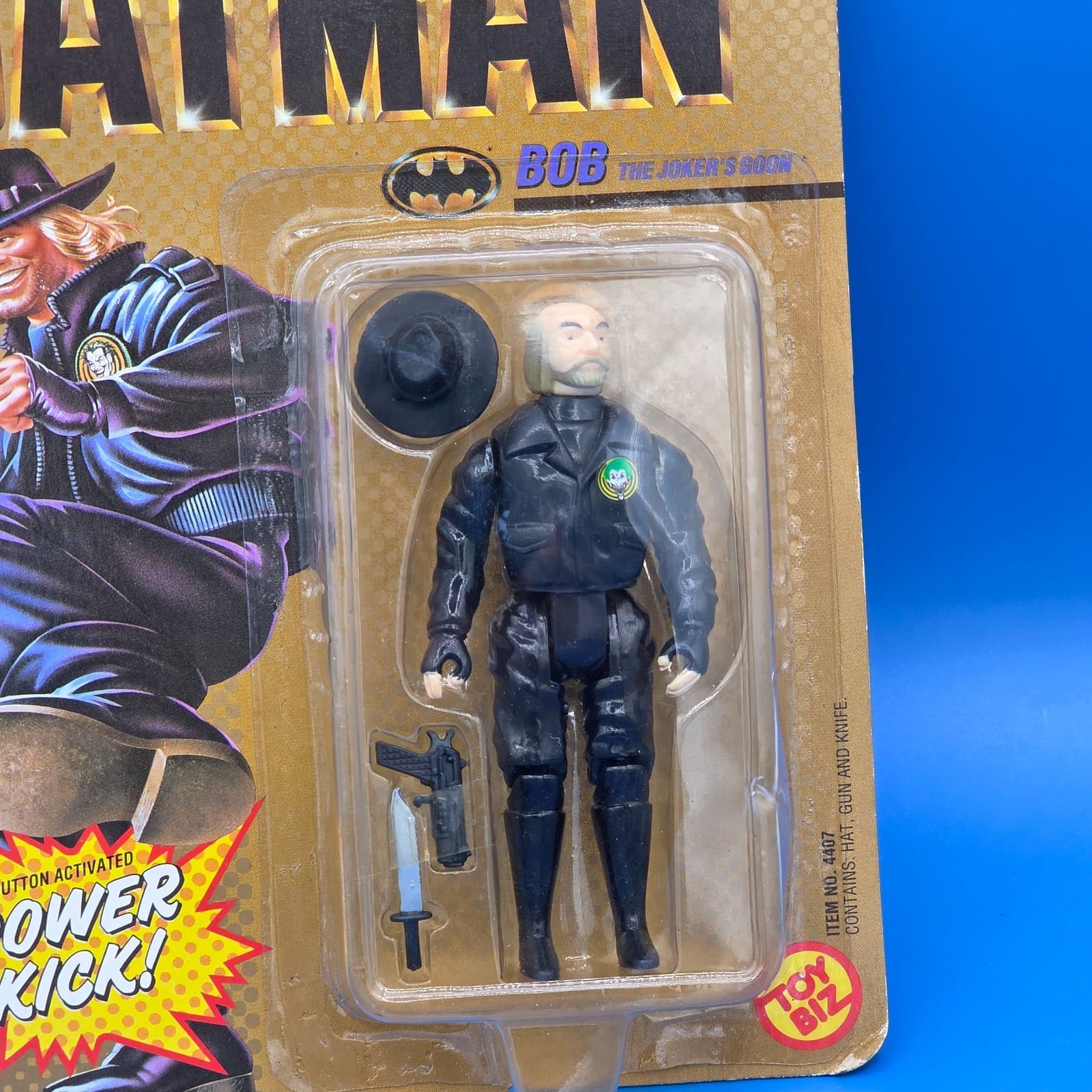 TOY BIZ BOB JOKERS GOON POWER KICK ACTION FIGURE BATMAN 1989 DC COMIC MJ - Thumbnail 3