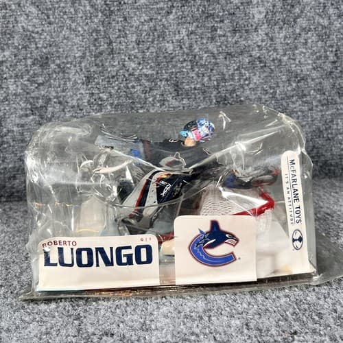 2007 Roberto Luongo Blue Variant NHL McFarlane Series 15 DAMAGED PACKAGING - Thumbnail 4