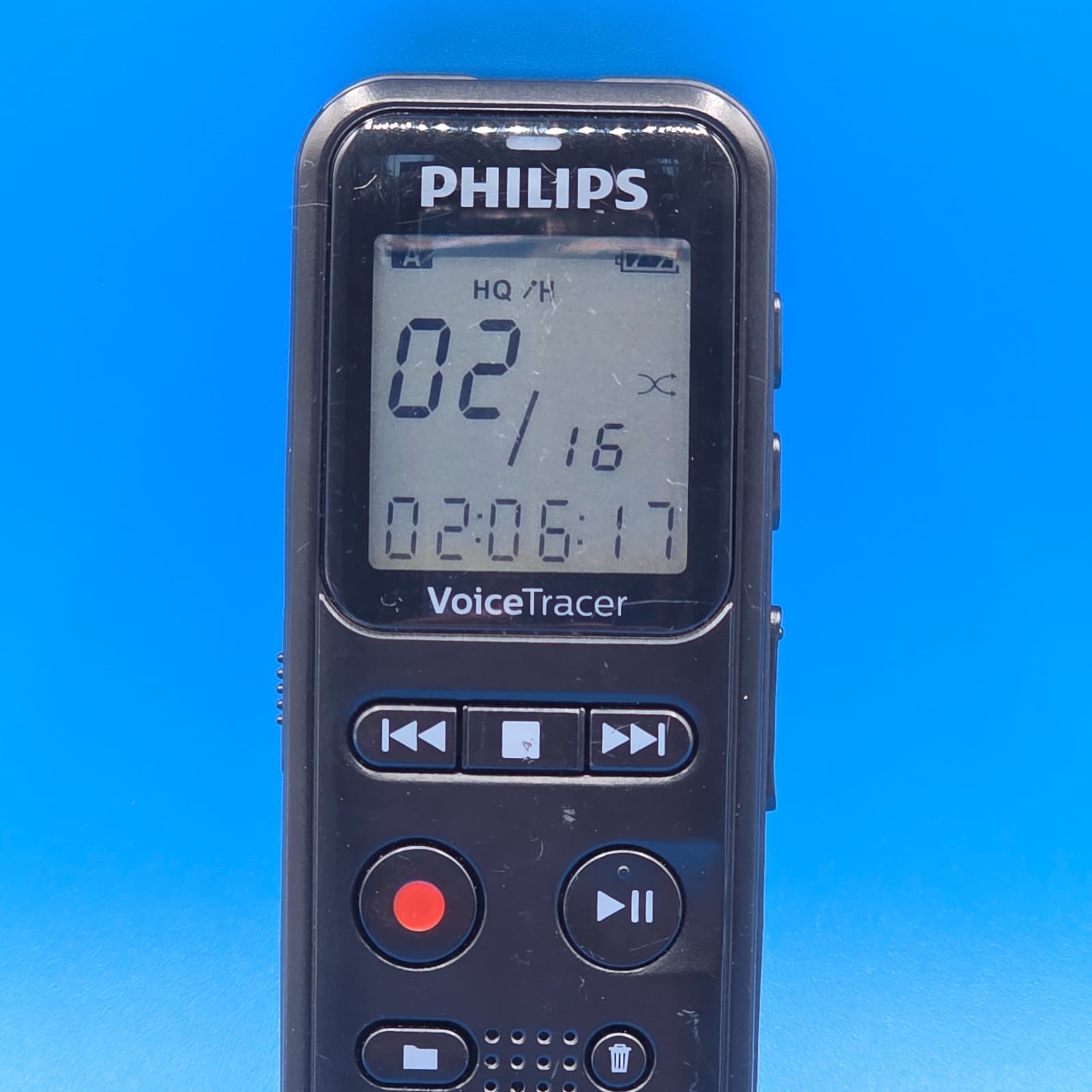 Philips DVT1160 VoiceTracer Audio Recorder Tested No Charger - Thumbnail 9