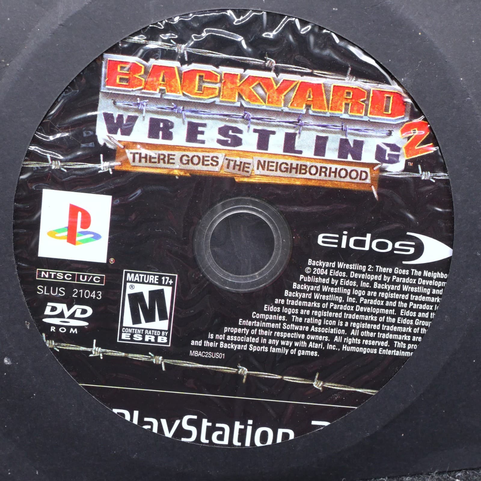 Backyard Wrestling 2 There Goes The Neighborhood Playstation 2 PS2 Disc Only - Thumbnail 2