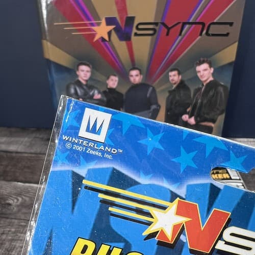 VTG 2001 Winterland NSYNC 3 Ring Binder & Stickers Justin Lance Joey JC Chris - Thumbnail 4