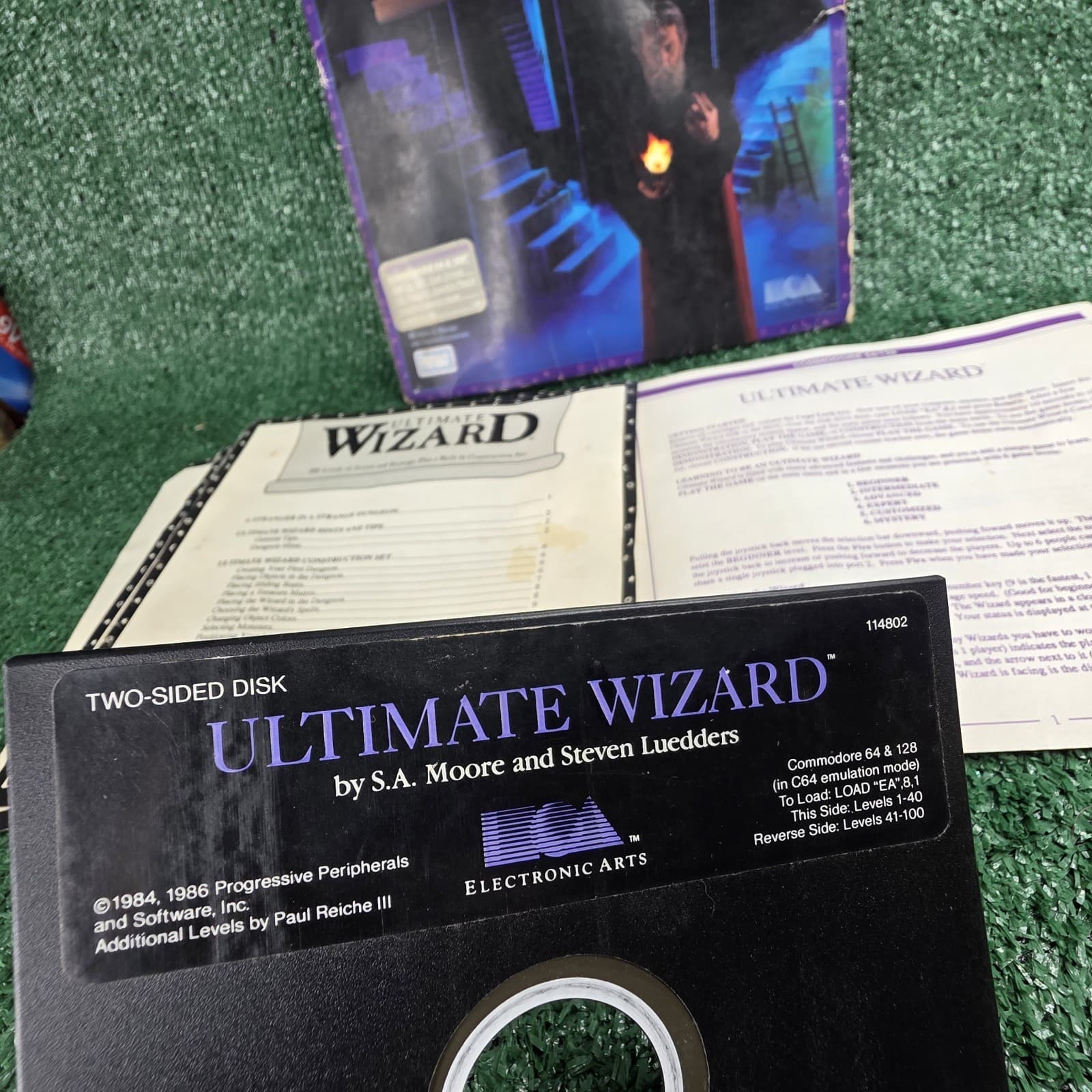 Vintage 1986 ULTIMATE WIZARD Electronic Arts Commodore 64 & 128 Game - Thumbnail 3