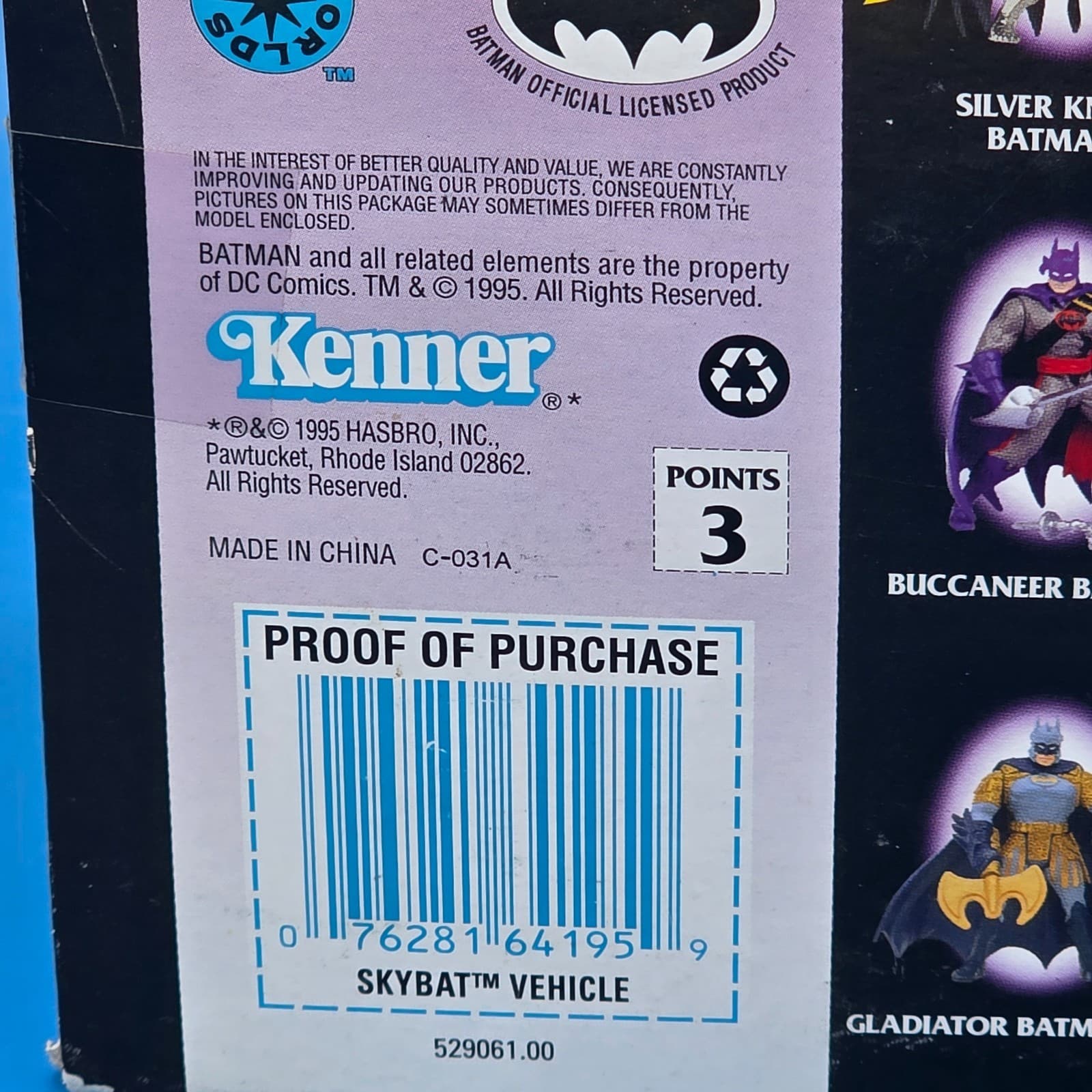 Kenner Legends Of Batman SKYBAT - Wing Mount Missile & Menacing Jaw Attack NEW - Thumbnail 8