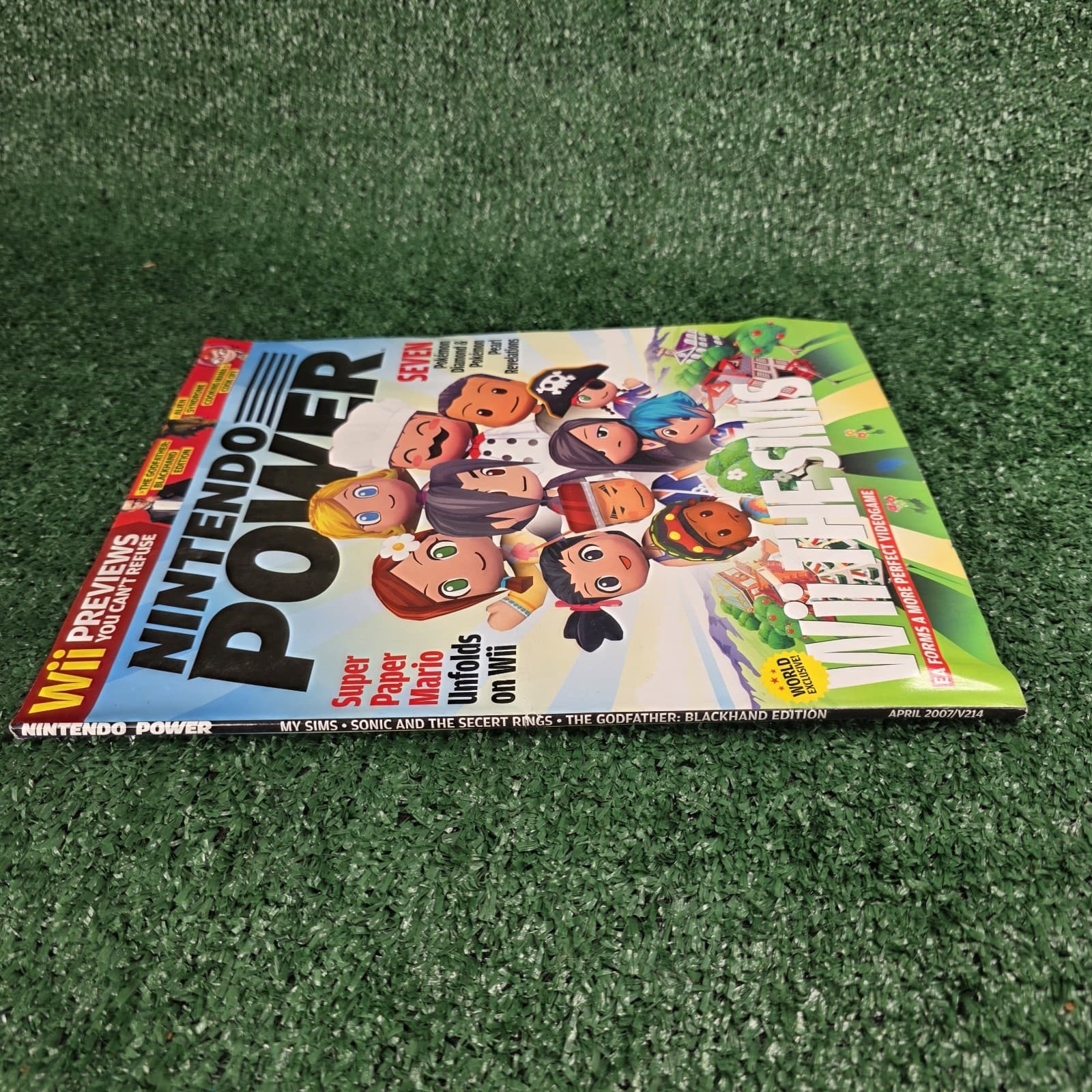 Nintendo Power Magazine Poster Included Issue 214 Wii The Sims - Thumbnail 2