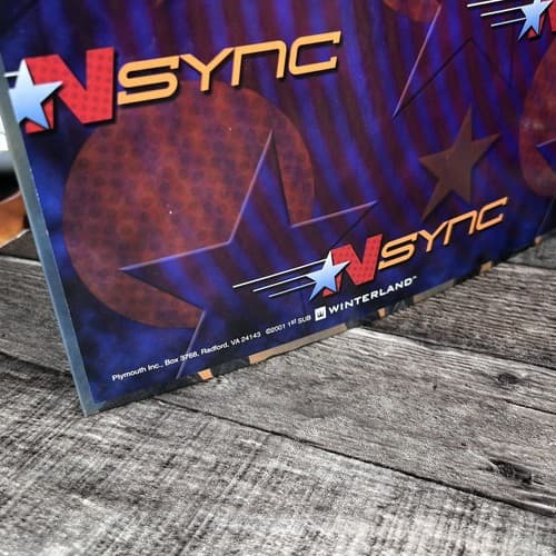 VTG 2001 Winterland NSYNC 3 Ring Binder & Stickers Justin Lance Joey JC Chris - Thumbnail 9