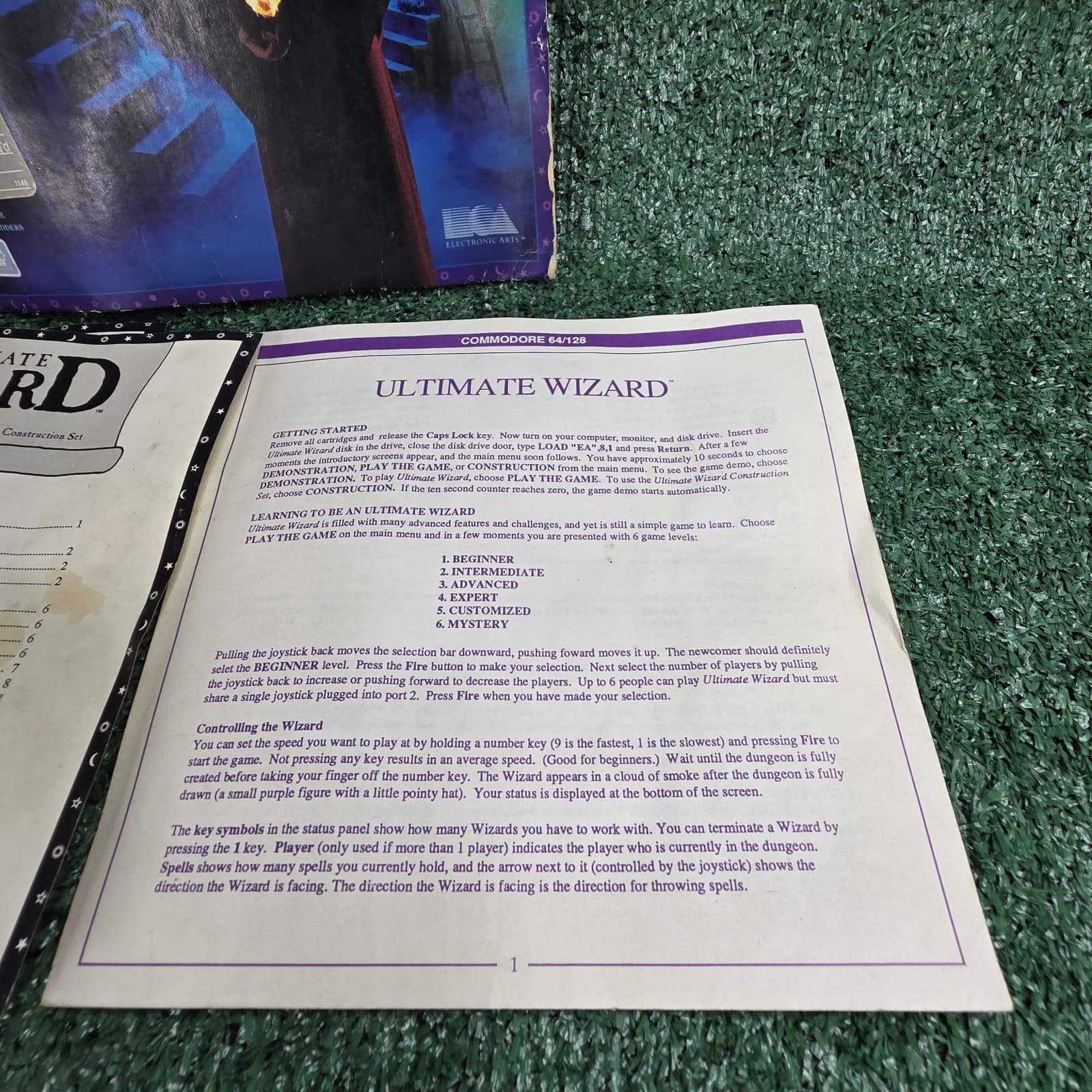 Vintage 1986 ULTIMATE WIZARD Electronic Arts Commodore 64 & 128 Game - Thumbnail 4